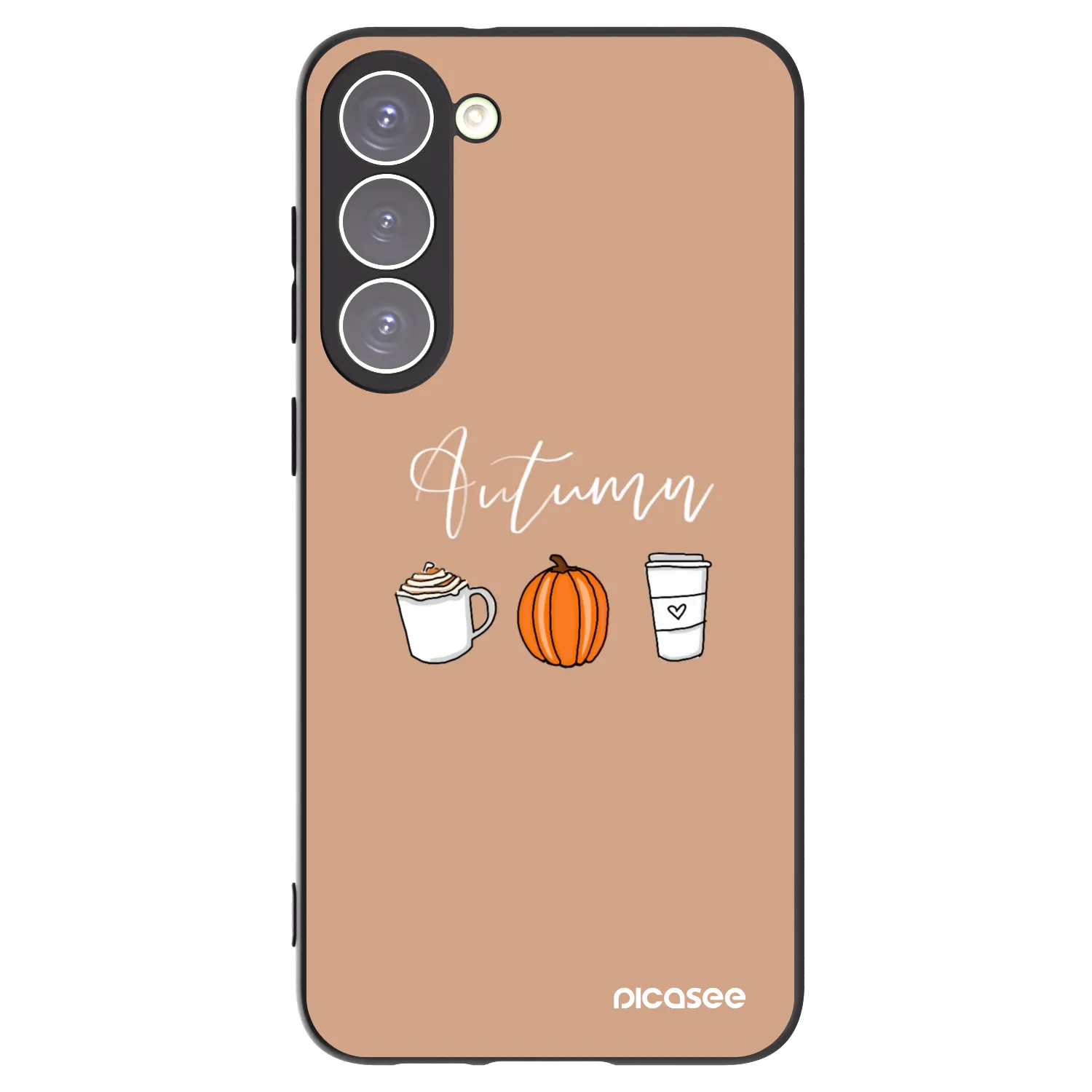Picasee silikonowe czarne etui na Samsung Galaxy S23+ 5G - Autumn