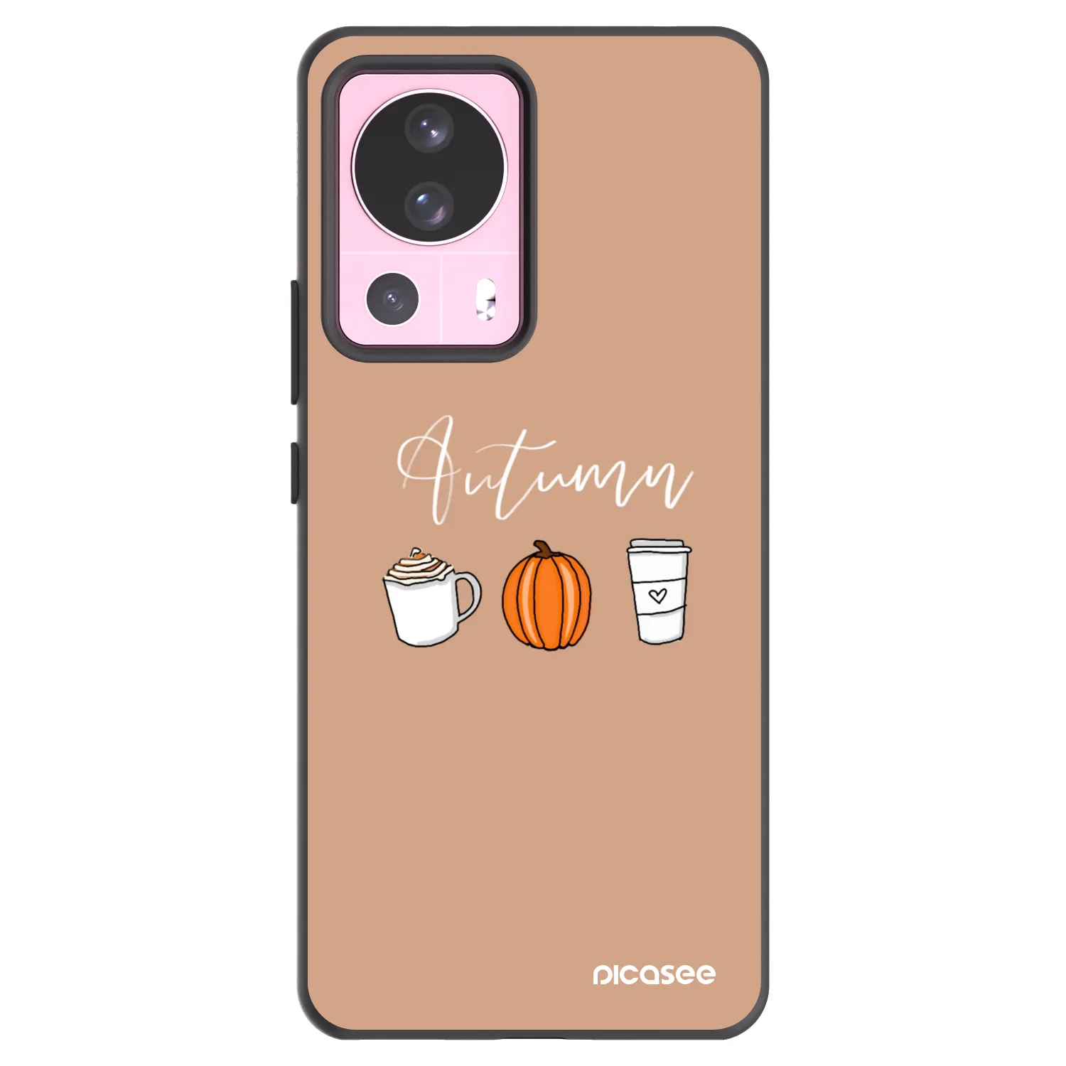 Picasee silikonowe czarne etui na Xiaomi 13 Lite - Autumn