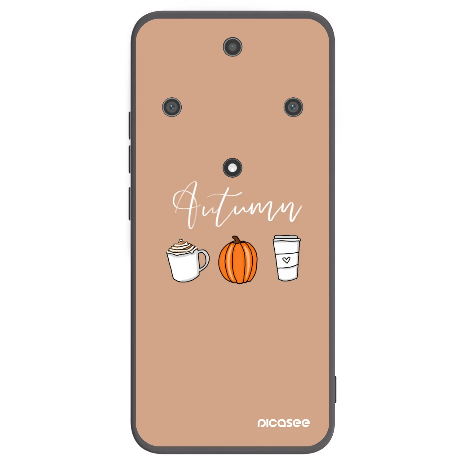 Picasee silikonowe czarne etui na Honor Magic5 Lite 5G - Autumn
