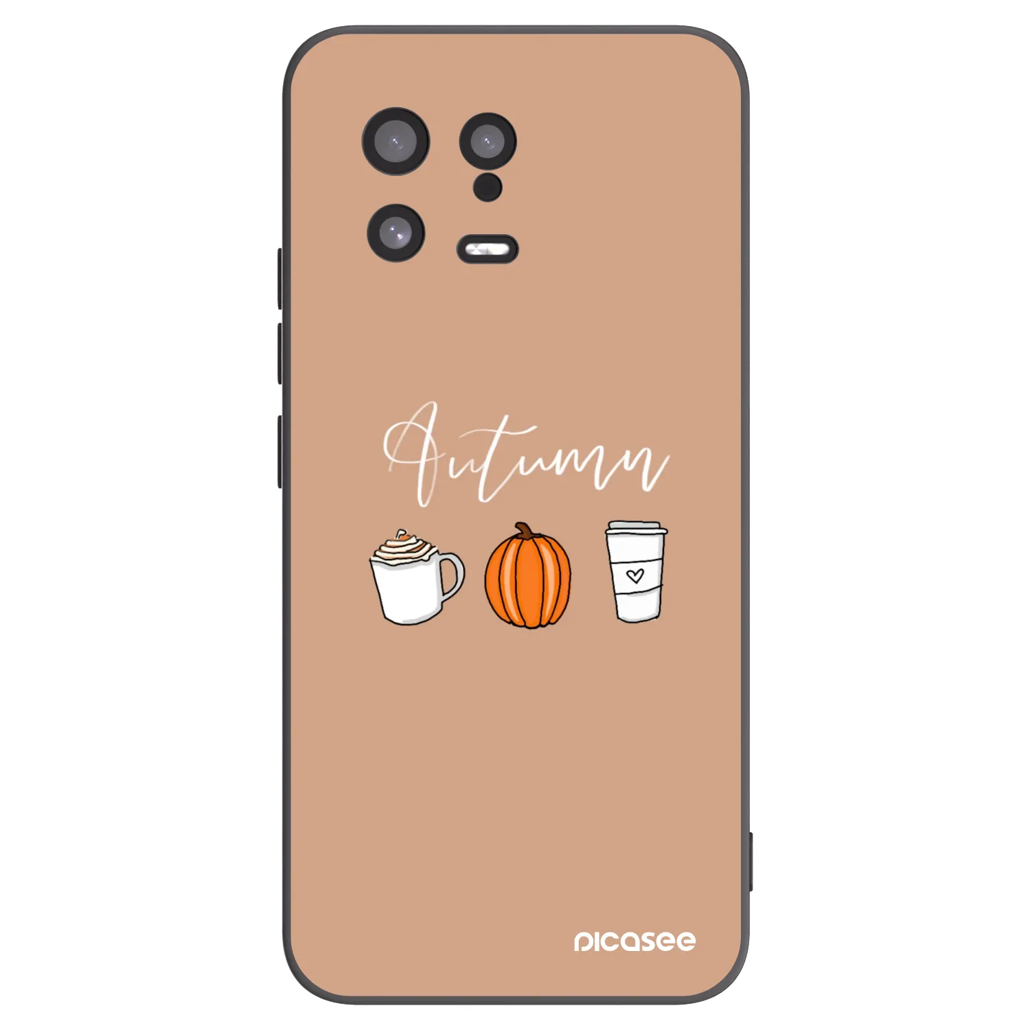 Picasee silikonowe czarne etui na Xiaomi 13 - Autumn
