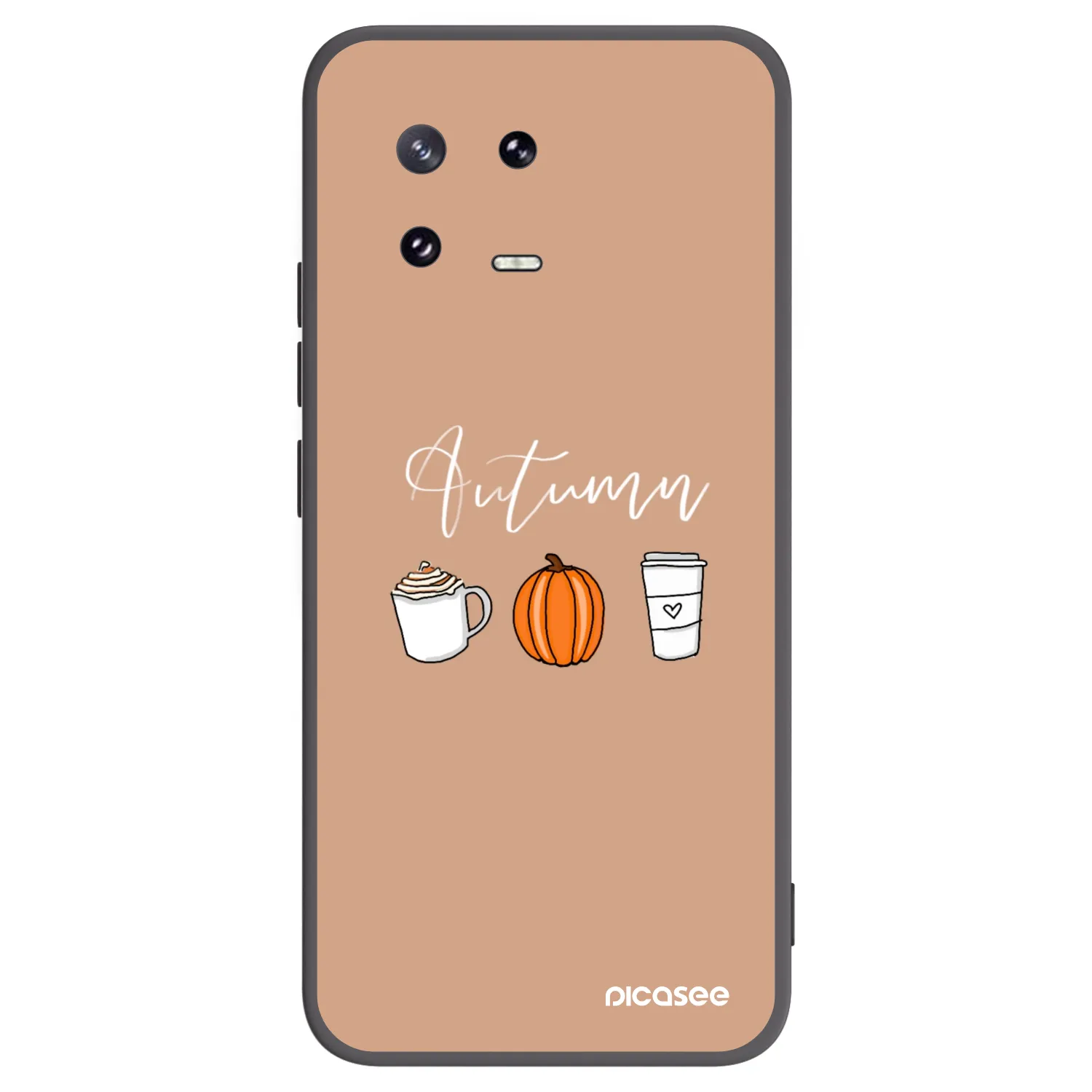Picasee silikonowe czarne etui na Xiaomi 13 Pro - Autumn