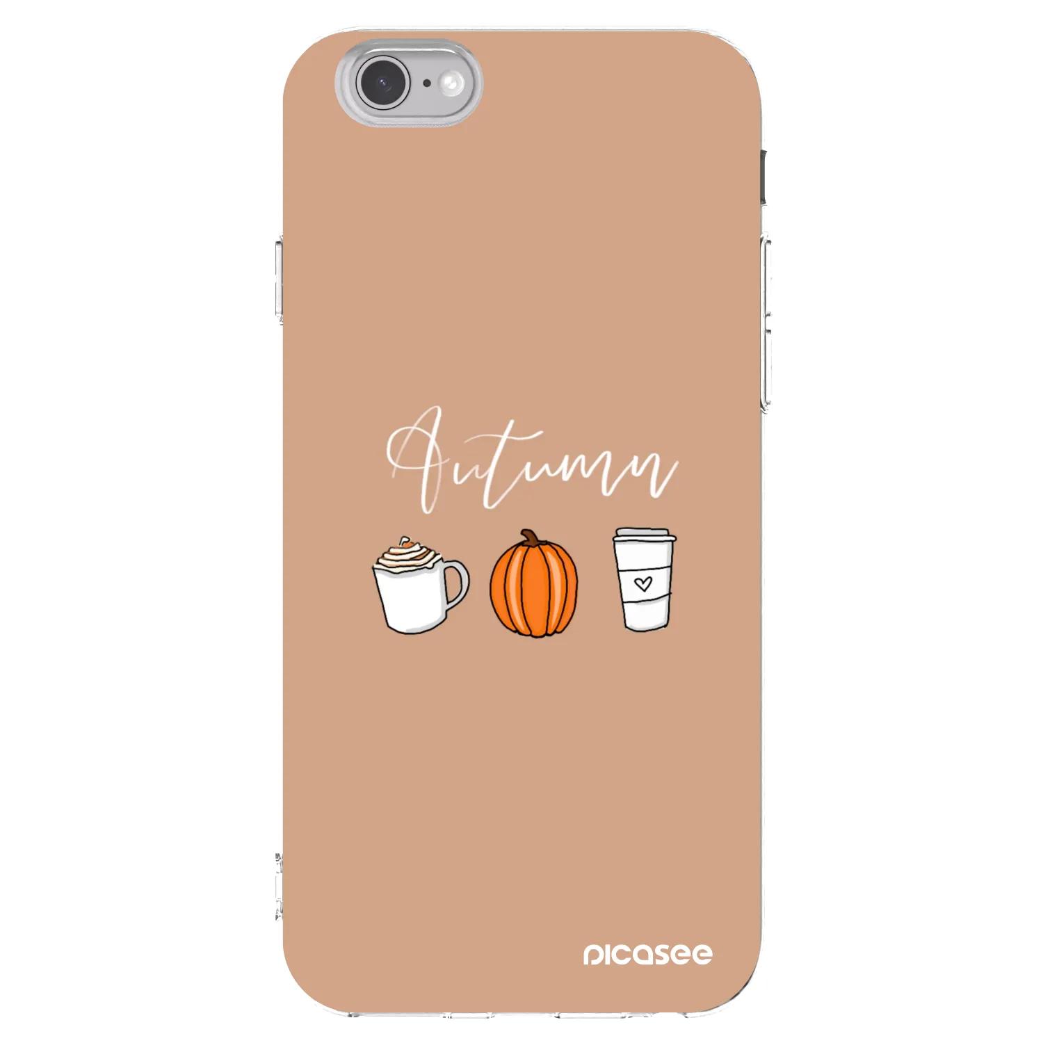 Picasee silikonowe przeźroczyste etui na Apple iPhone 6/6S - Autumn