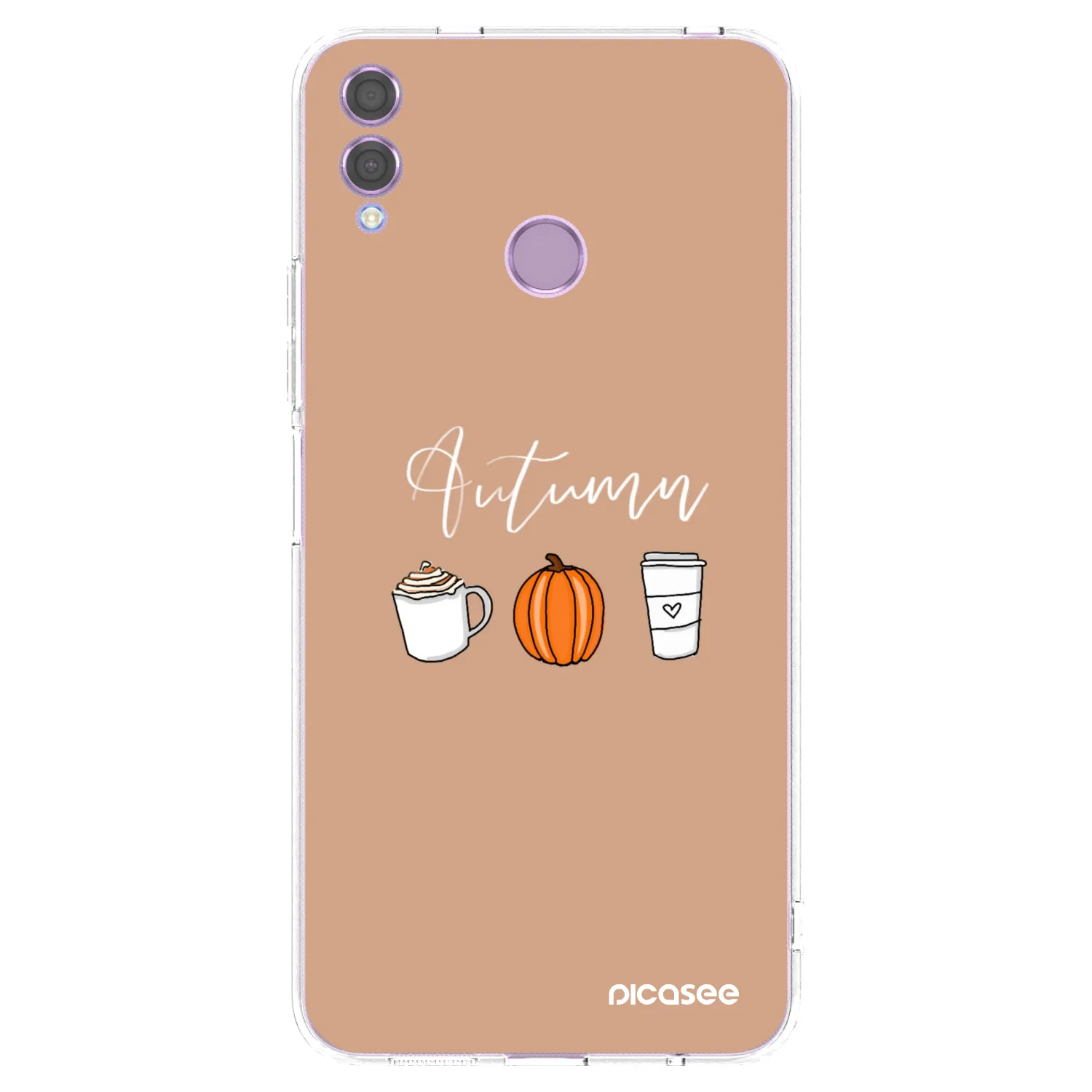 Picasee silikonowe przeźroczyste etui na Honor 8X - Autumn