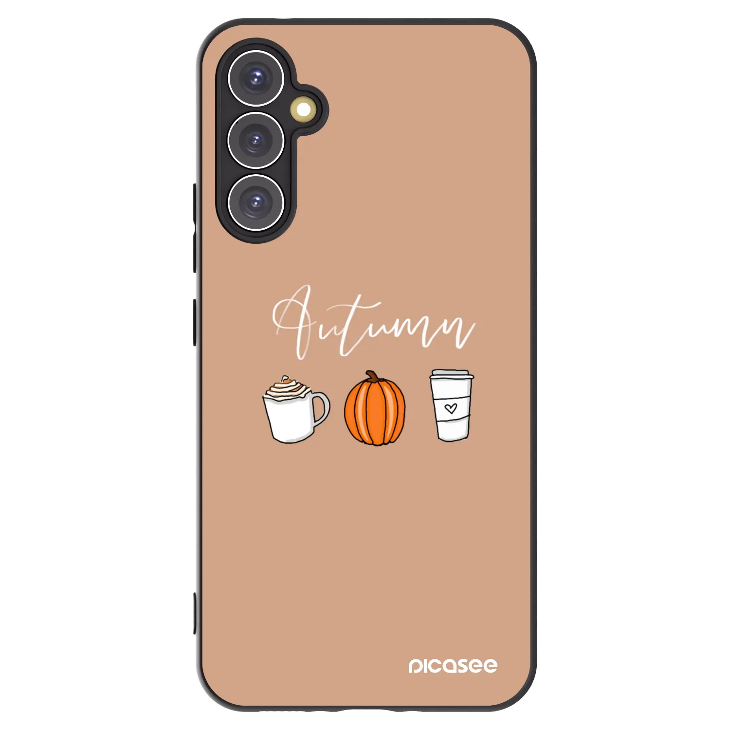 Picasee silikonowe czarne etui na Samsung Galaxy A34 5G A346B - Autumn