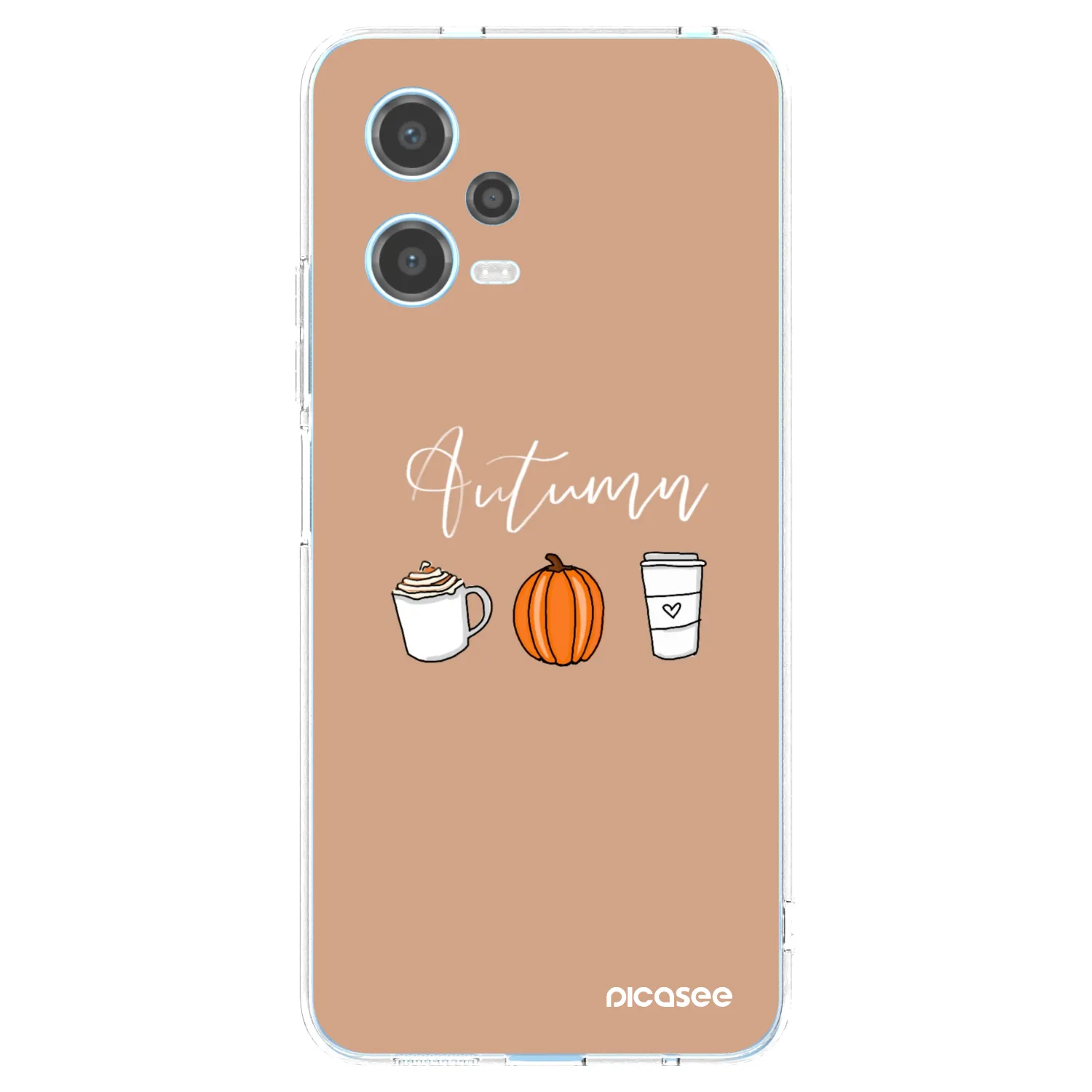 Picasee silikonowe przeźroczyste etui na Xiaomi Redmi Note 12 5G - Autumn