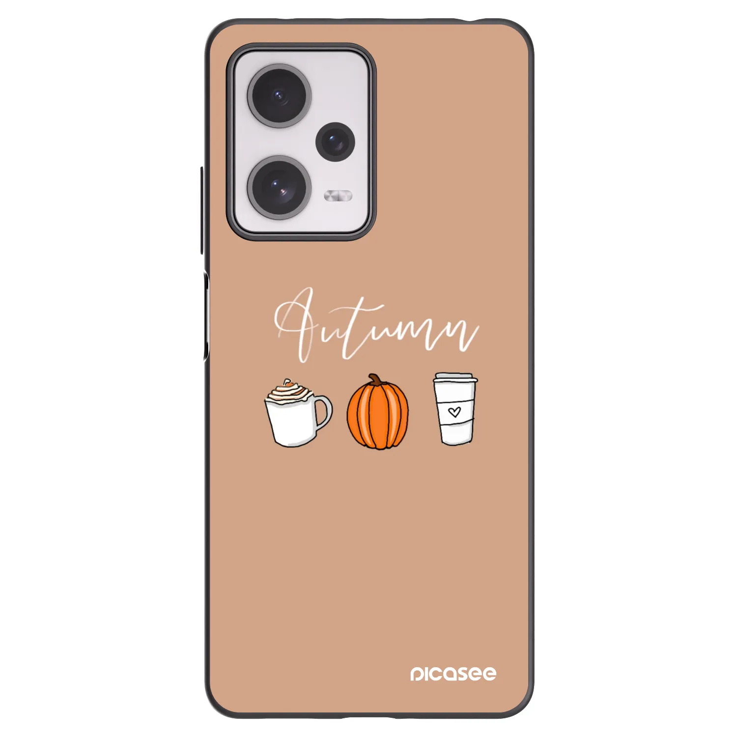 Picasee silikonowe czarne etui na Xiaomi Redmi Note 12 Pro+ 5G - Autumn