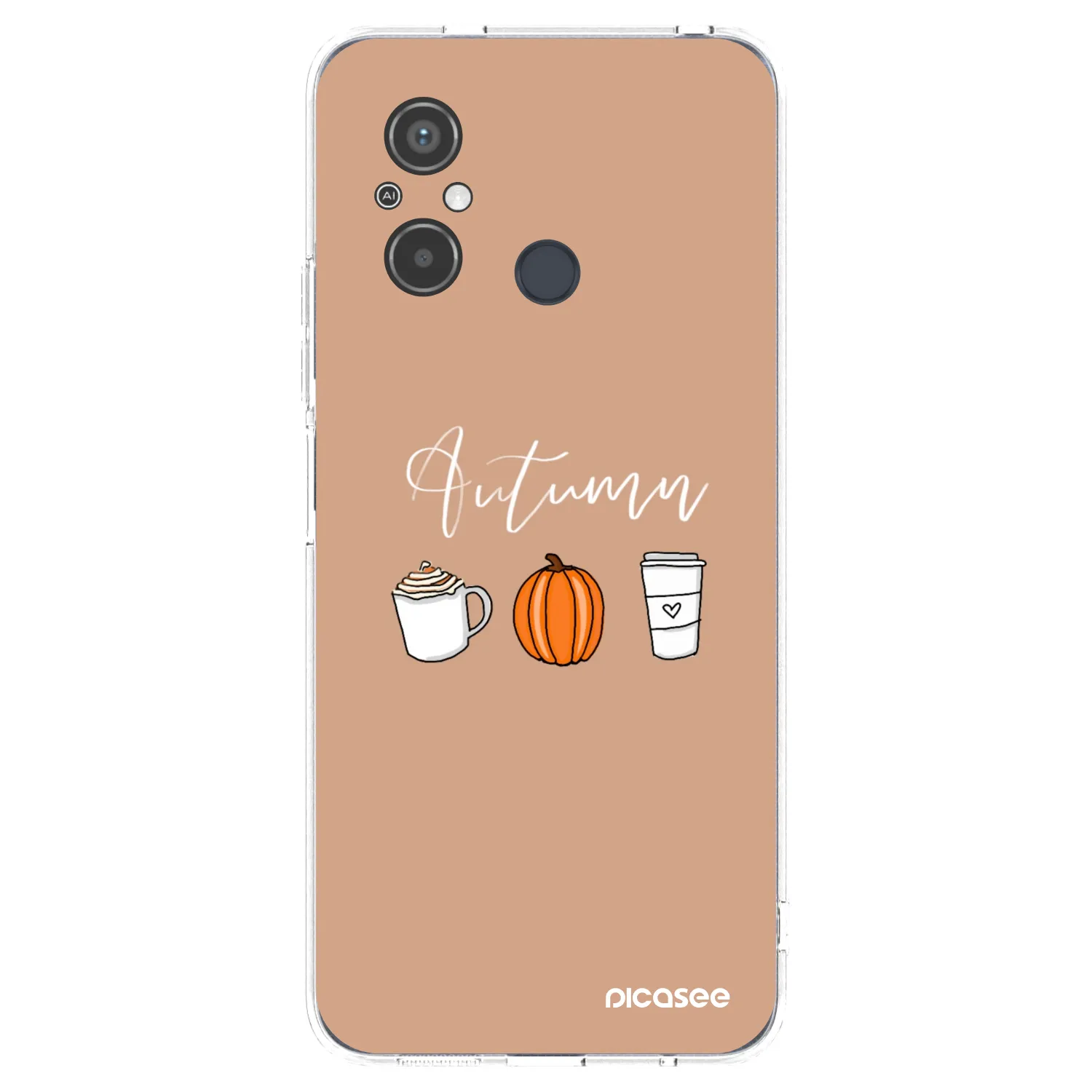 Picasee silikonowe przeźroczyste etui na Xiaomi Redmi 12C - Autumn