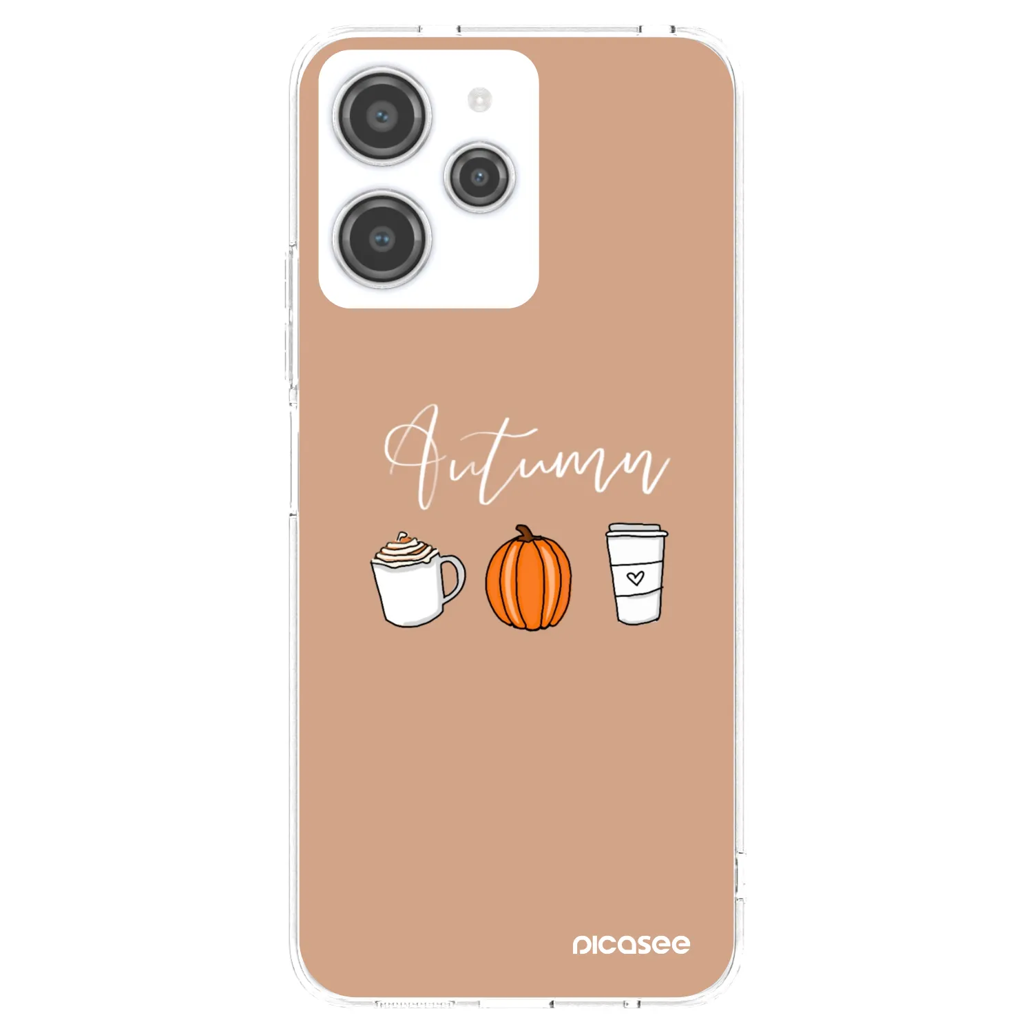 Picasee silikonowe przeźroczyste etui na Xiaomi Redmi 12 4G - Autumn