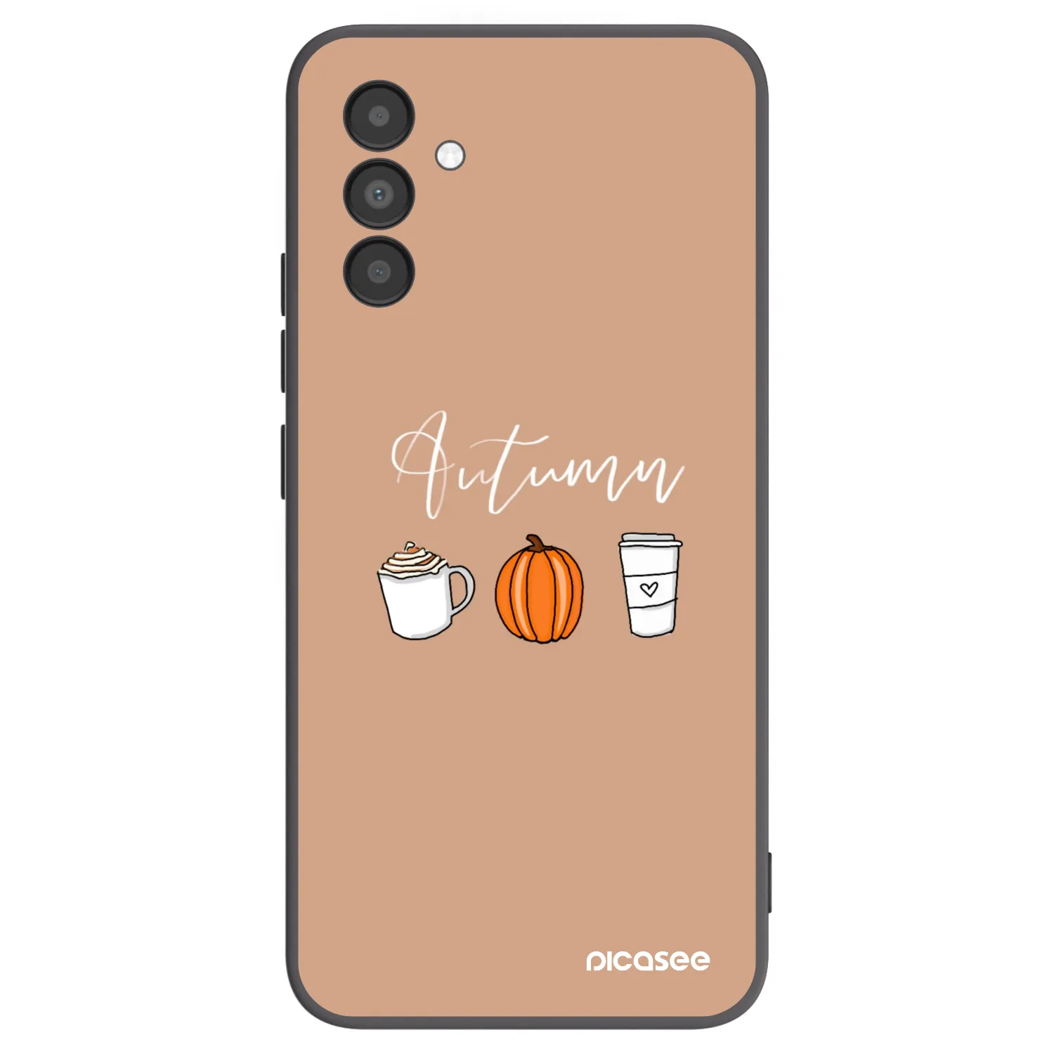 Picasee silikonowe czarne etui na Samsung Galaxy A04s A047F - Autumn