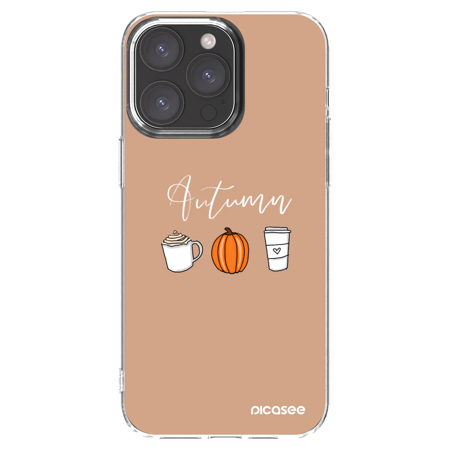 Picasee silikonowe przeźroczyste etui na Apple iPhone 15 Pro Max - Autumn