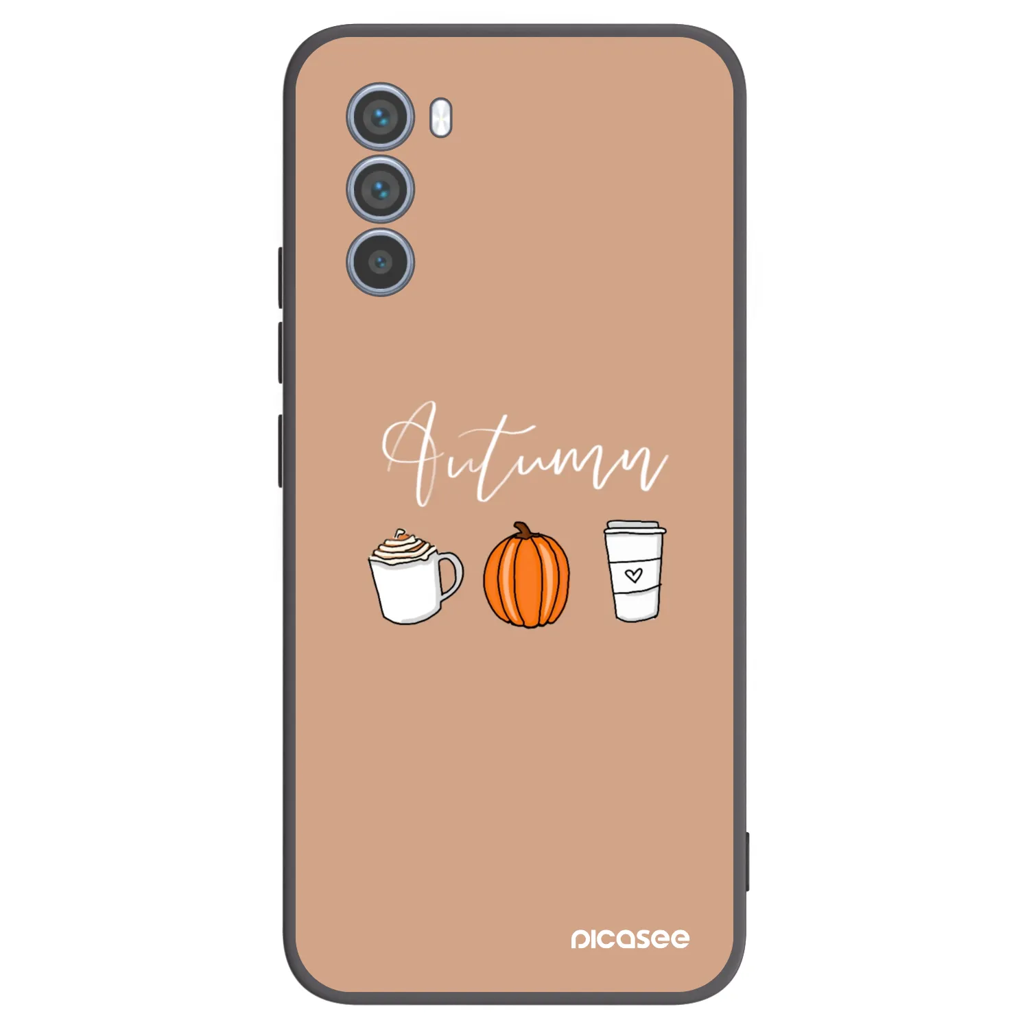 Picasee silikonowe czarne etui na Motorola Moto G62 - Autumn