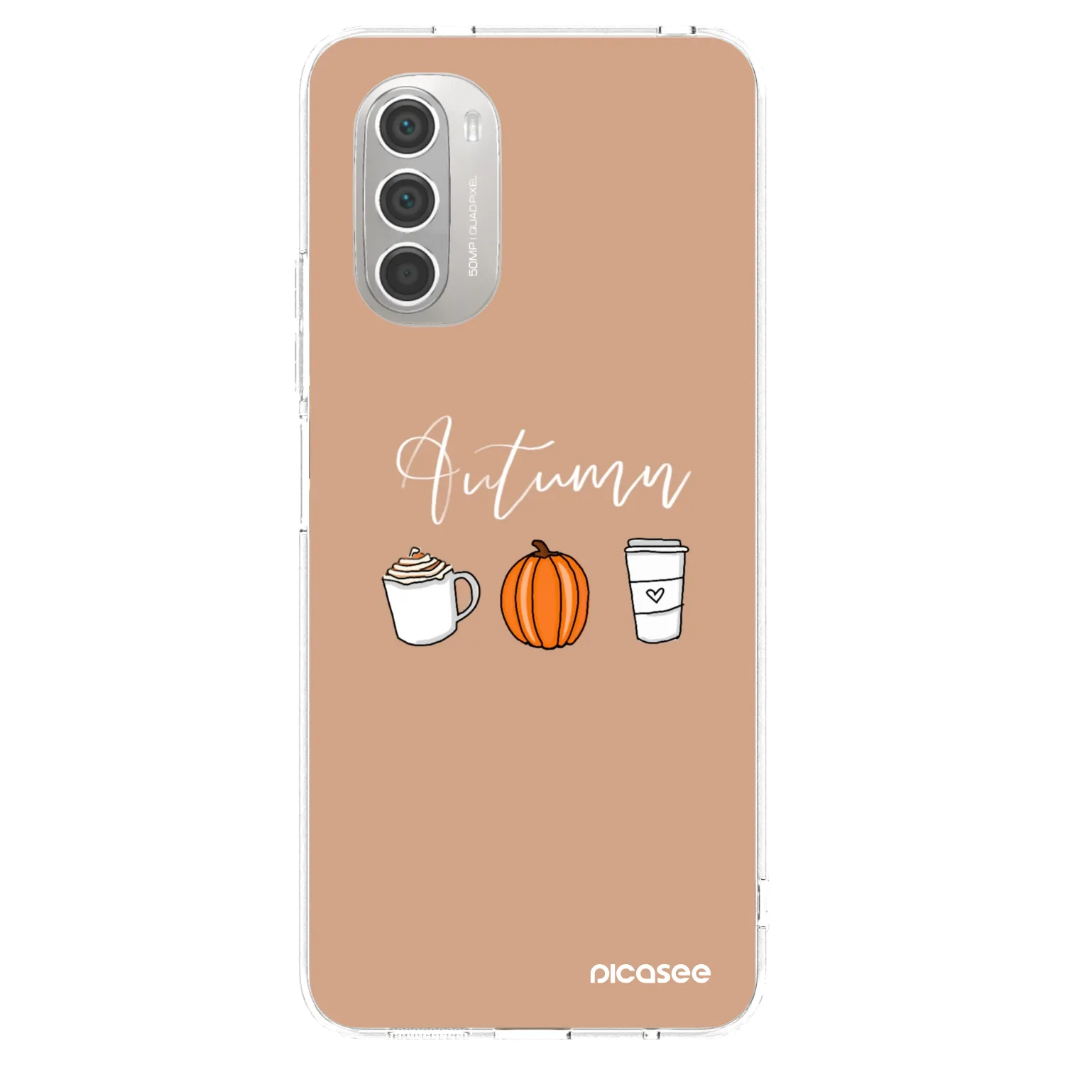Picasee silikonowe przeźroczyste etui na Motorola Moto G51 - Autumn