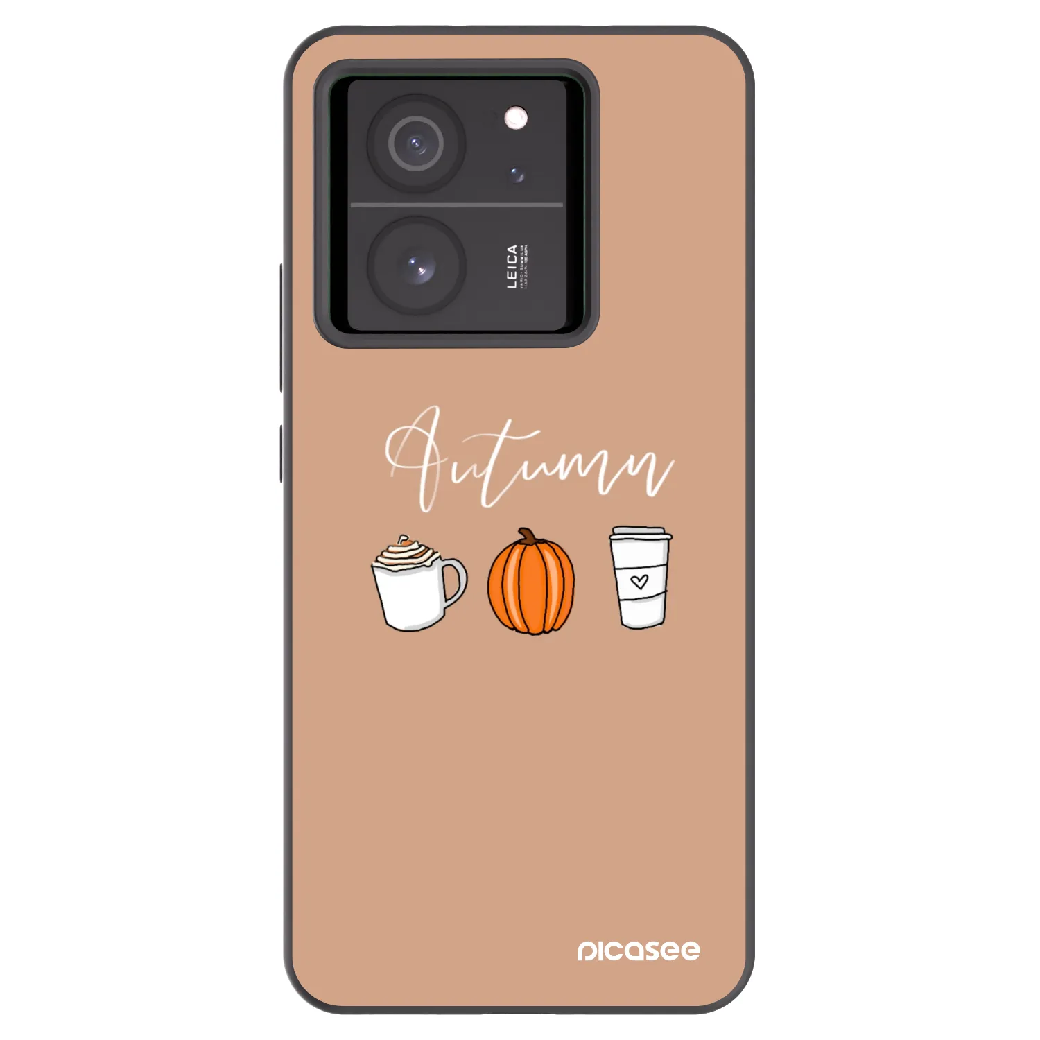 Picasee silikonowe czarne etui na Xiaomi 13T Pro - Autumn