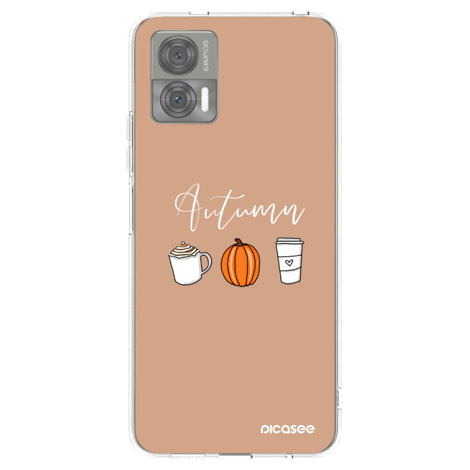 Picasee silikonowe przeźroczyste etui na Motorola Edge 30 Neo - Autumn