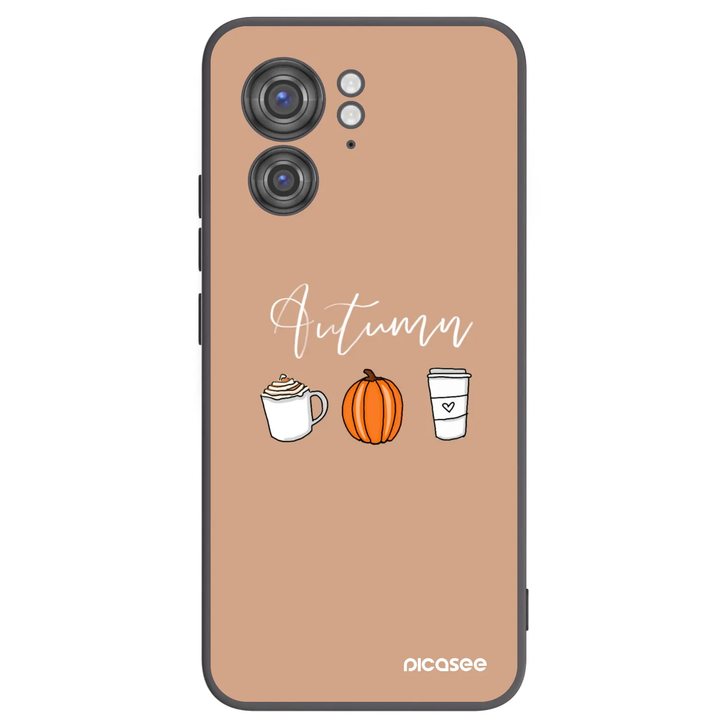 Picasee silikonowe czarne etui na Motorola Edge 40 - Autumn
