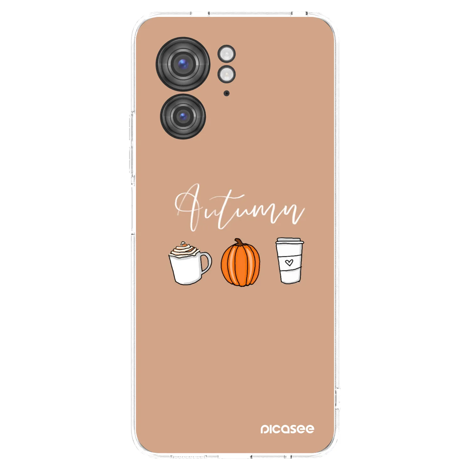 Picasee silikonowe przeźroczyste etui na Motorola Edge 40 - Autumn