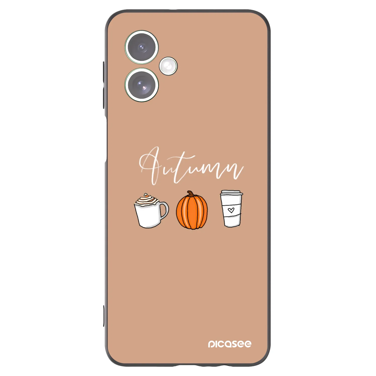 Picasee silikonowe czarne etui na Motorola Moto G54 5G - Autumn