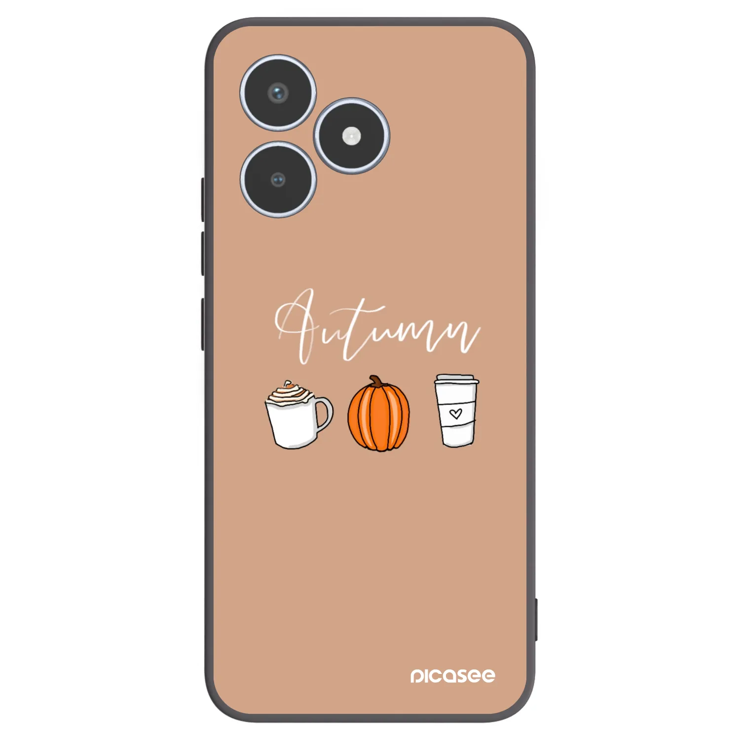 Picasee silikonowe czarne etui na Realme C53 - Autumn