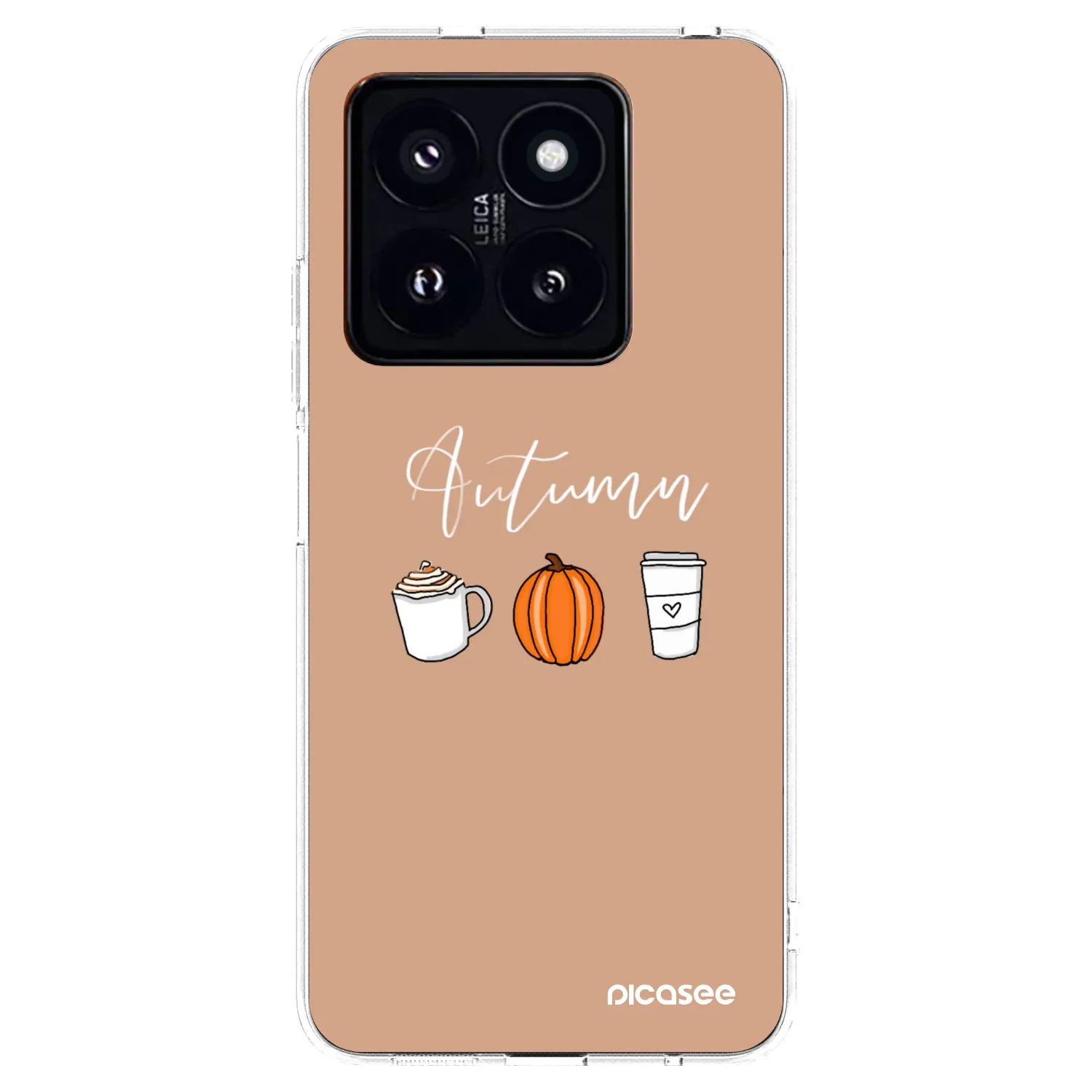 Picasee silikonowe przeźroczyste etui na Xiaomi 14 Pro - Autumn