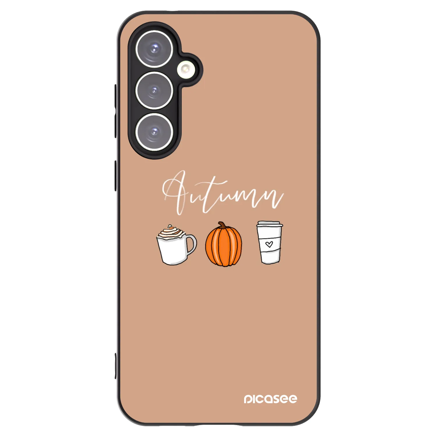 Picasee silikonowe czarne etui na Samsung Galaxy S23 FE S711B - Autumn