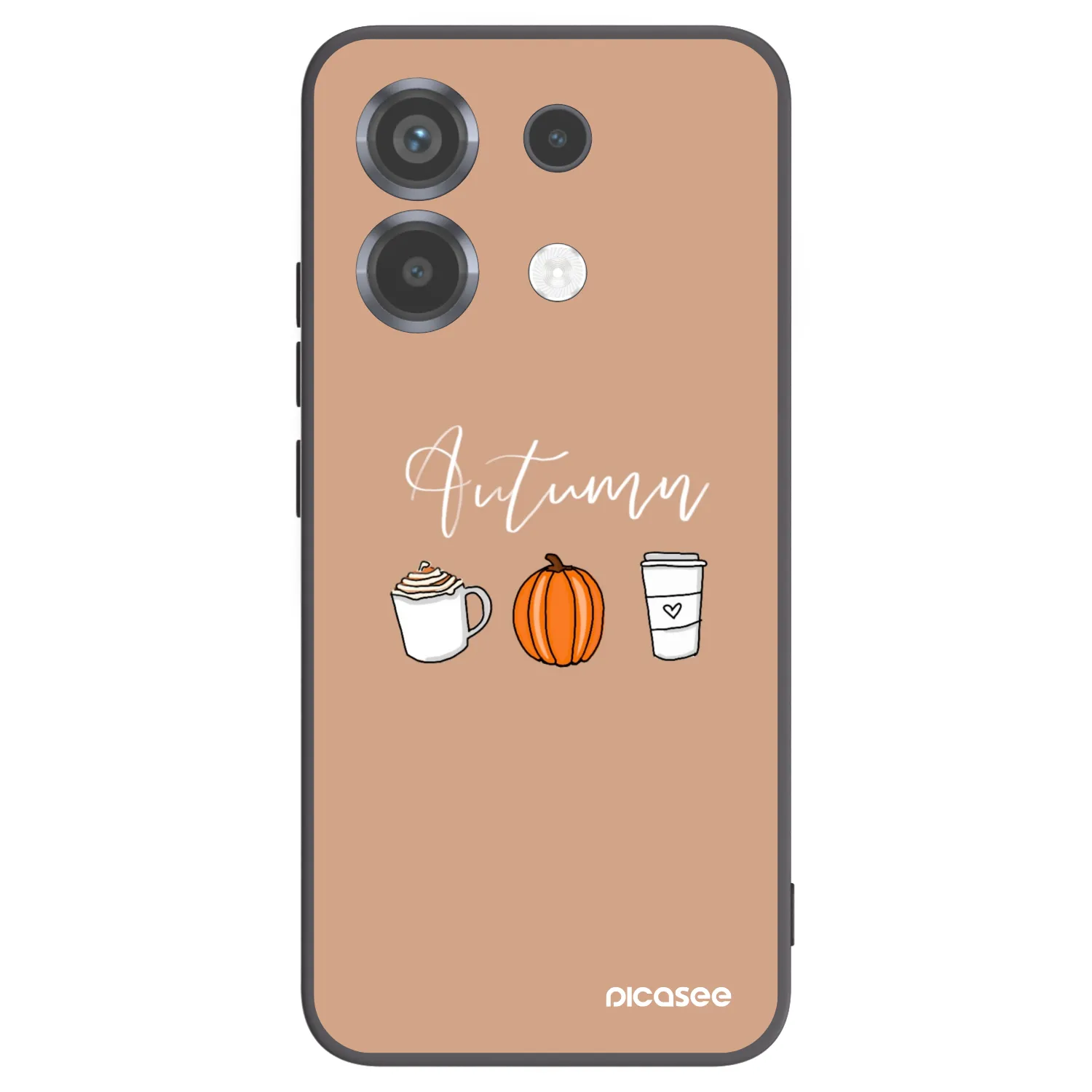 Picasee silikonowe czarne etui na Xiaomi Poco X6 - Autumn