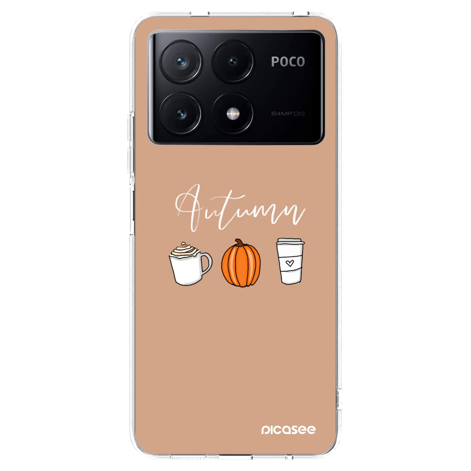 Picasee silikonowe przeźroczyste etui na Xiaomi Poco X6 Pro - Autumn