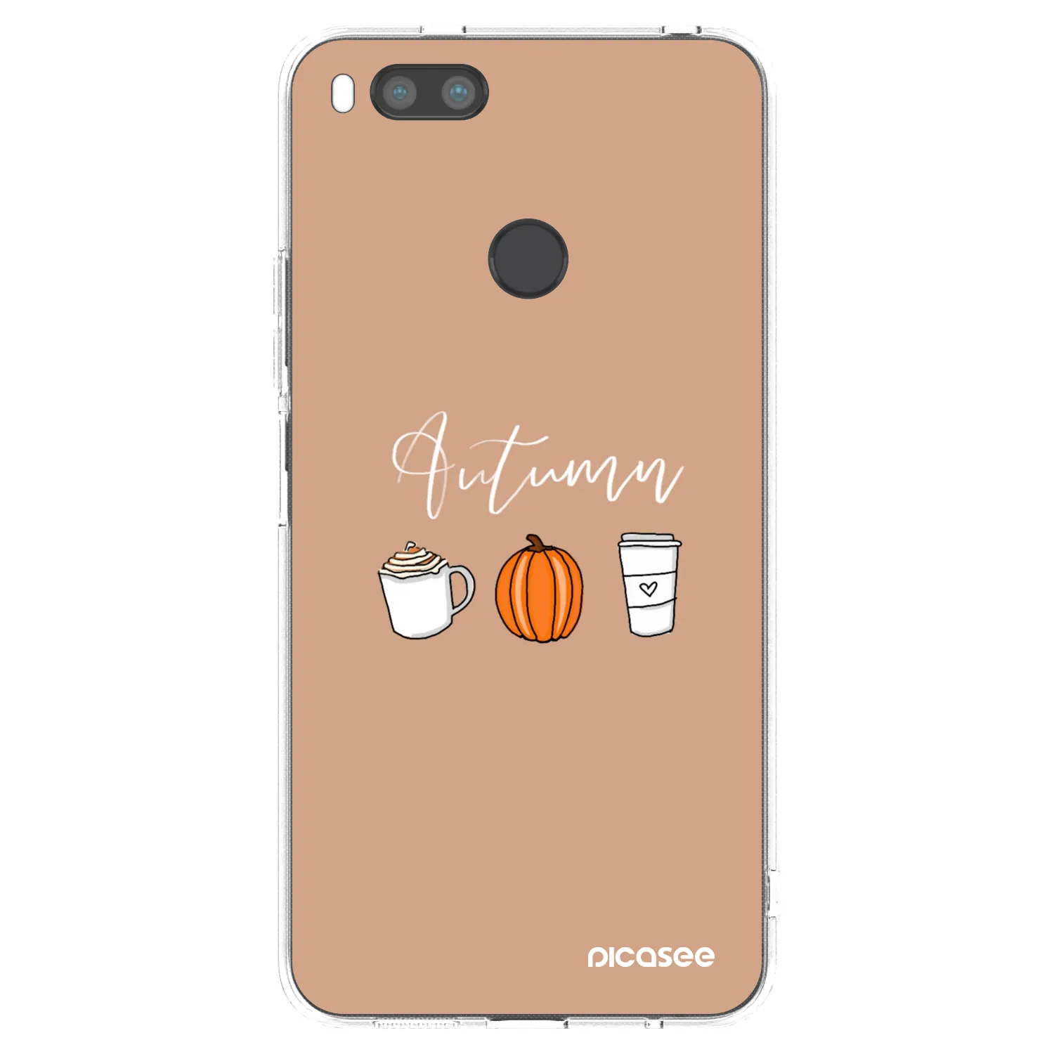 Picasee silikonowe przeźroczyste etui na Xiaomi Mi A1 Global - Autumn