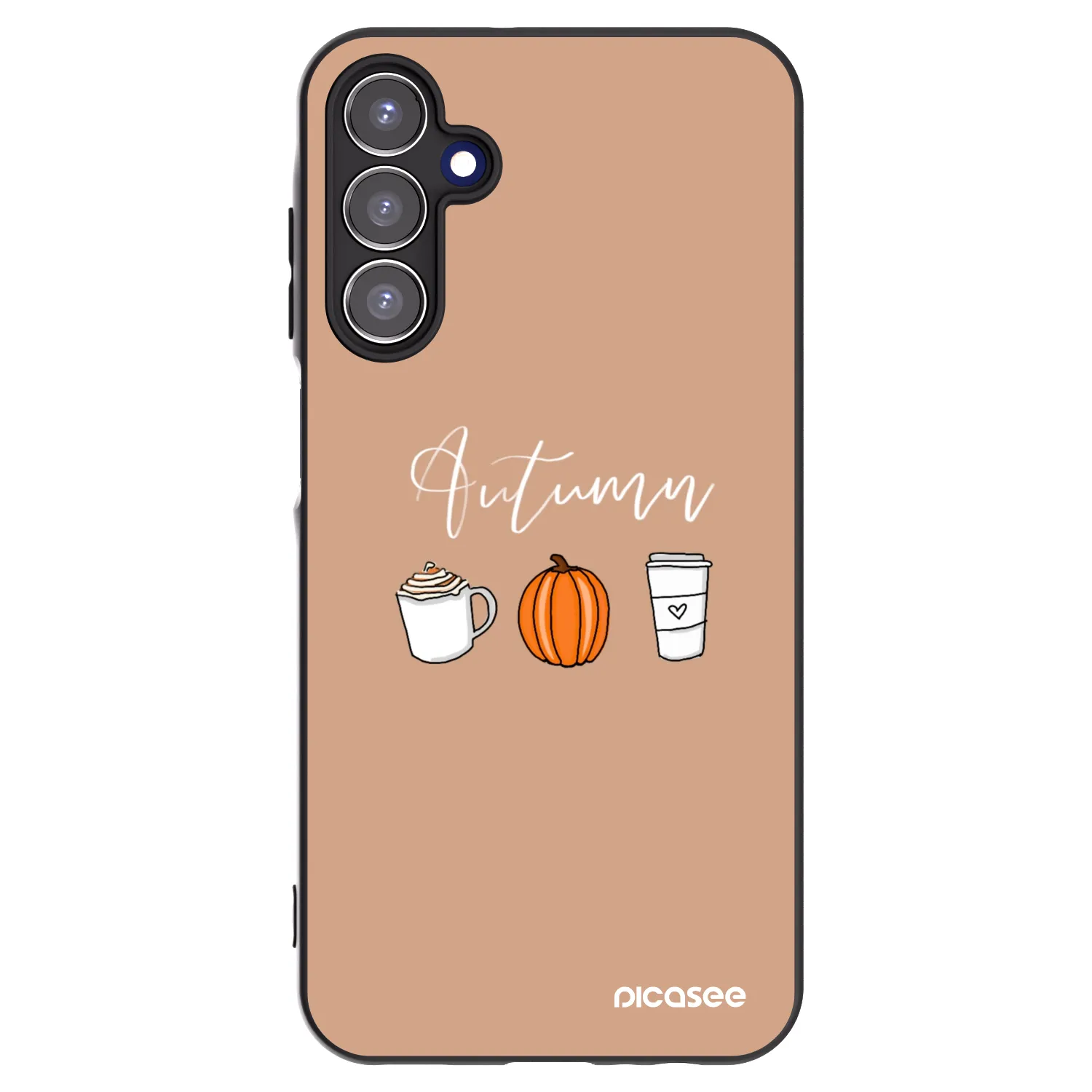 Picasee silikonowe czarne etui na Samsung Galaxy A15 A156B 5G - Autumn