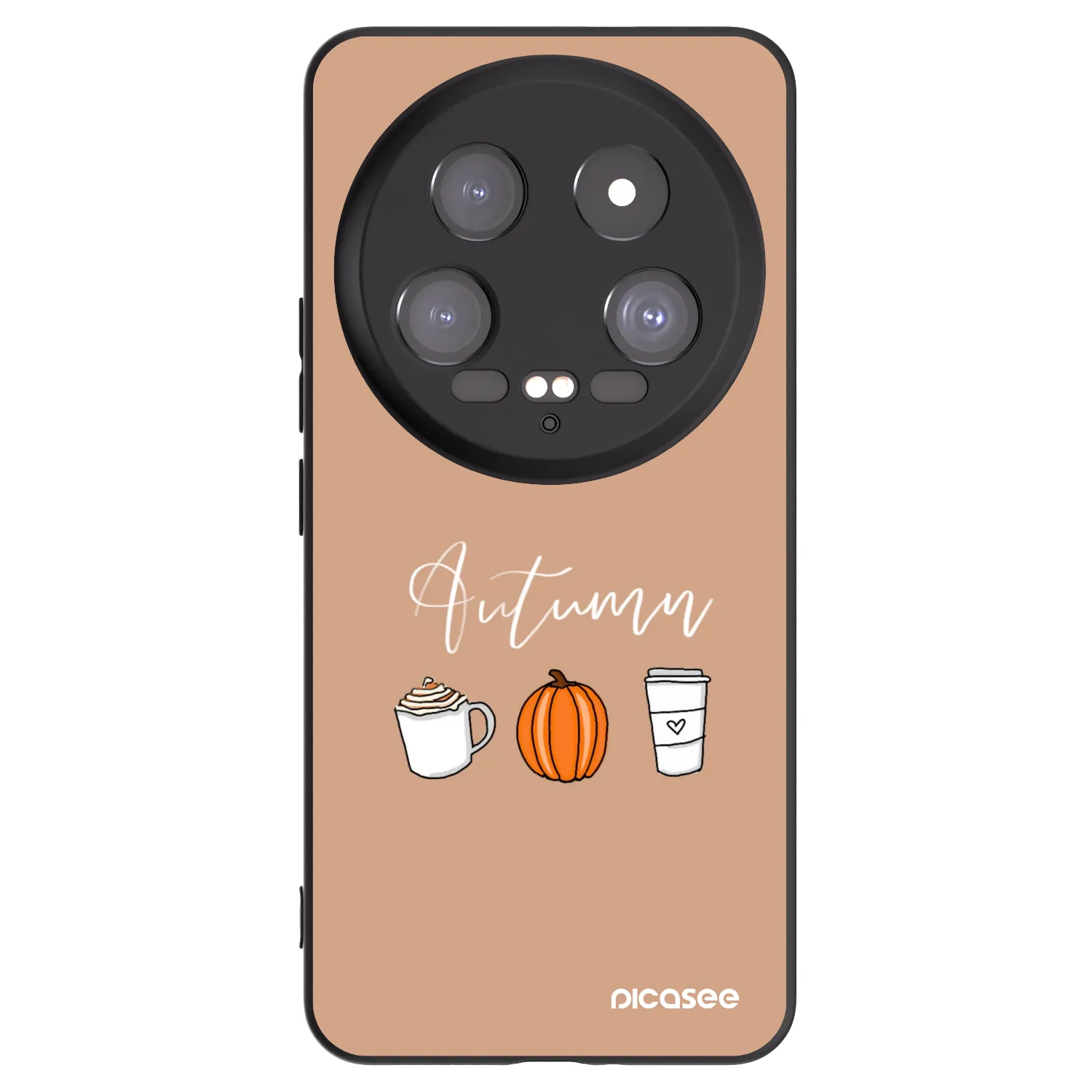 Picasee silikonowe czarne etui na Xiaomi 14 Ultra - Autumn