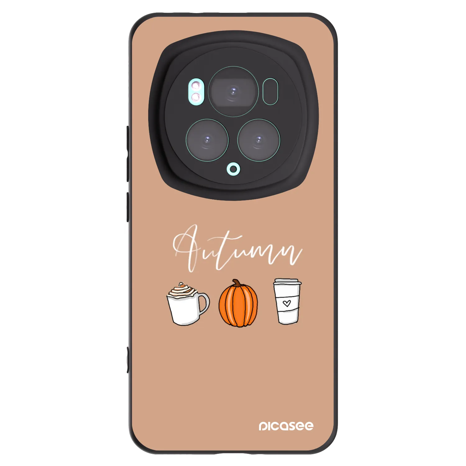 Picasee silikonowe czarne etui na Honor Magic6 Pro - Autumn