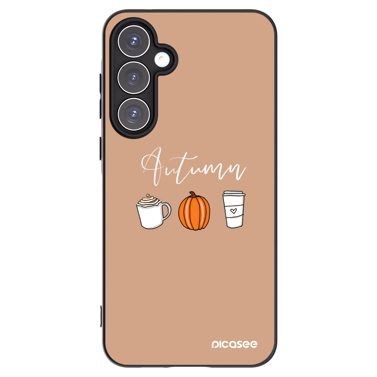 Picasee silikonowe czarne etui na Samsung Galaxy A55 5G A556B - Autumn