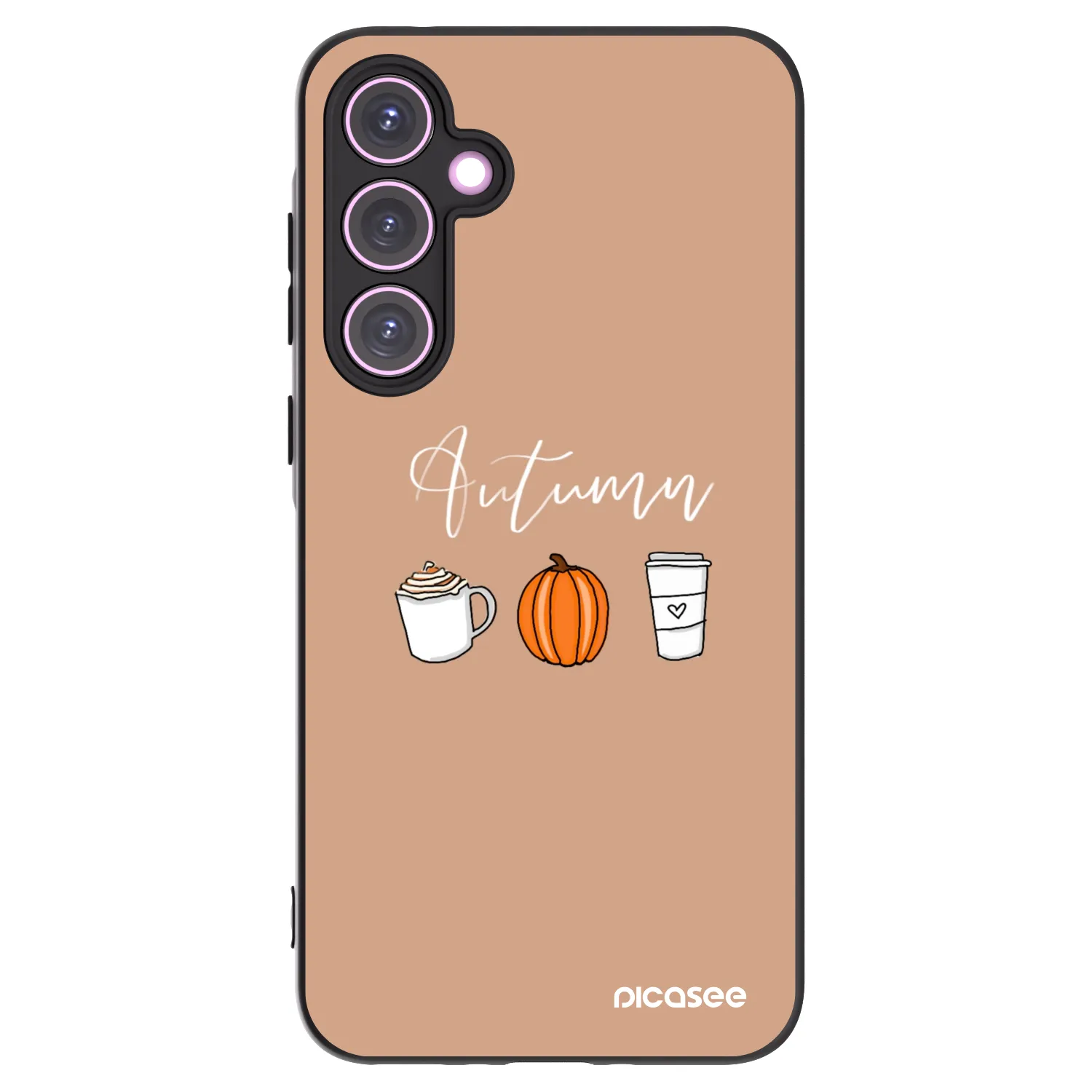 Picasee silikonowe czarne etui na Samsung Galaxy A35 5G A356B - Autumn