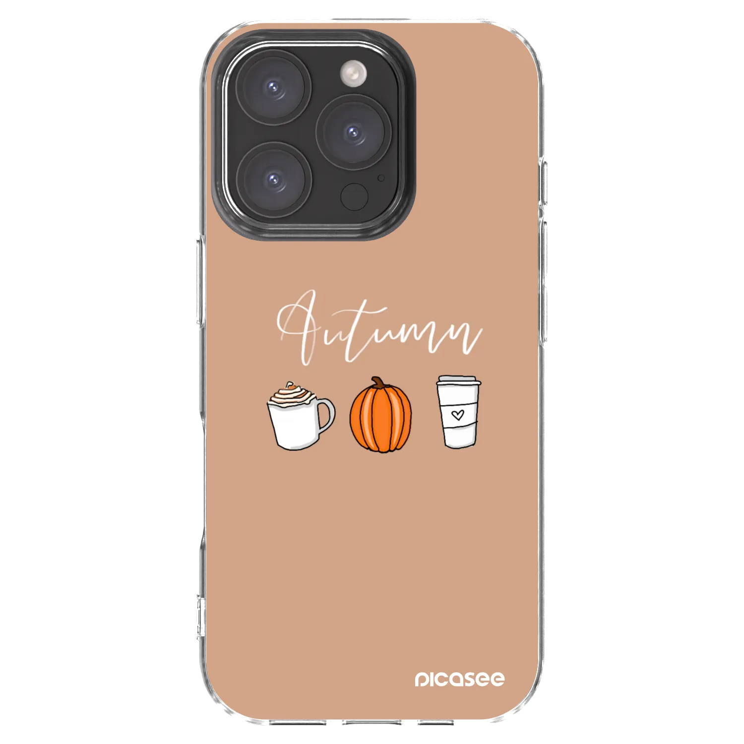 Picasee silikonowe przeźroczyste etui na Apple iPhone 16 Pro - Autumn