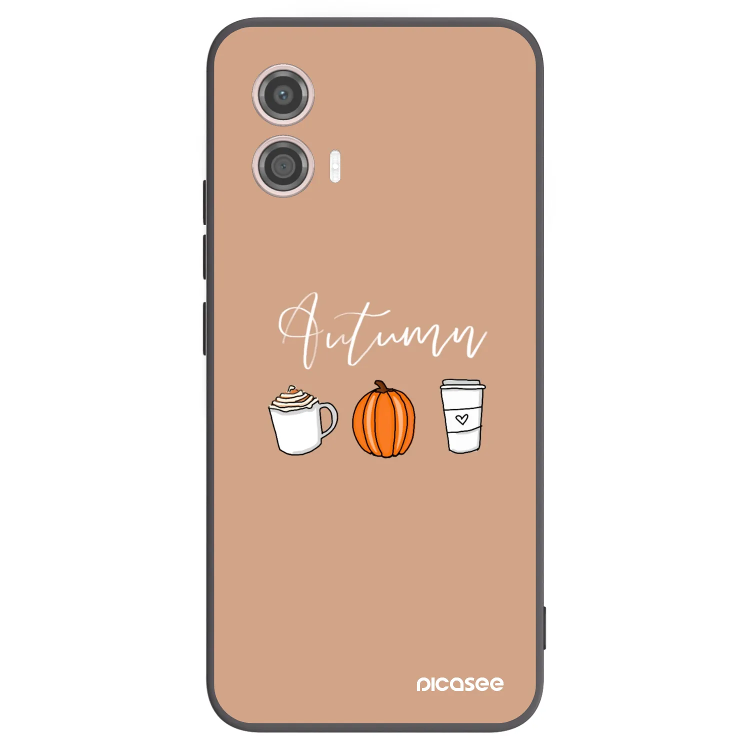 Picasee silikonowe czarne etui na Motorola Moto G53 5G - Autumn