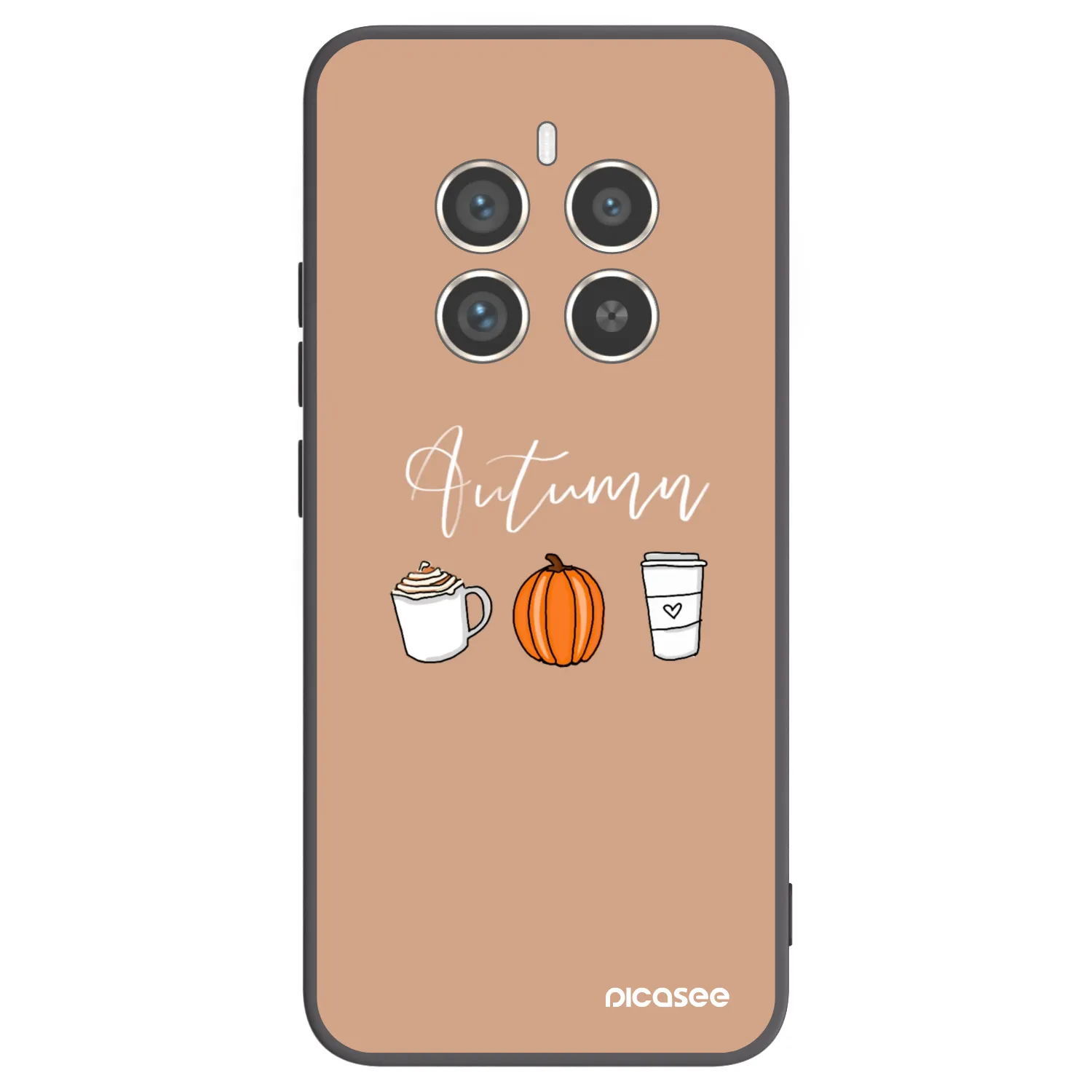 Picasee silikonowe czarne etui na Realme 12 Pro 5G - Autumn