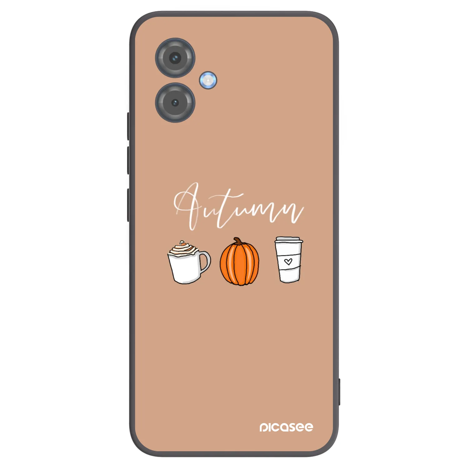 Picasee silikonowe czarne etui na Motorola Moto G14 - Autumn