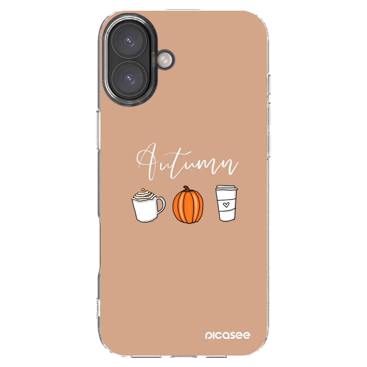 Picasee silikonowe przeźroczyste etui na Apple iPhone 16 Plus - Autumn