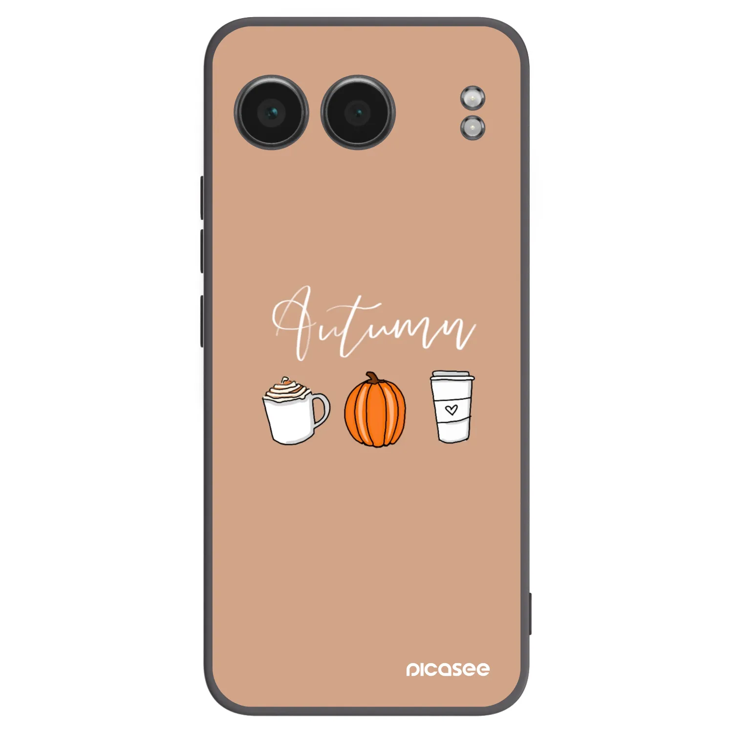 Picasee silikonowe czarne etui na OnePlus Nord 4 - Autumn