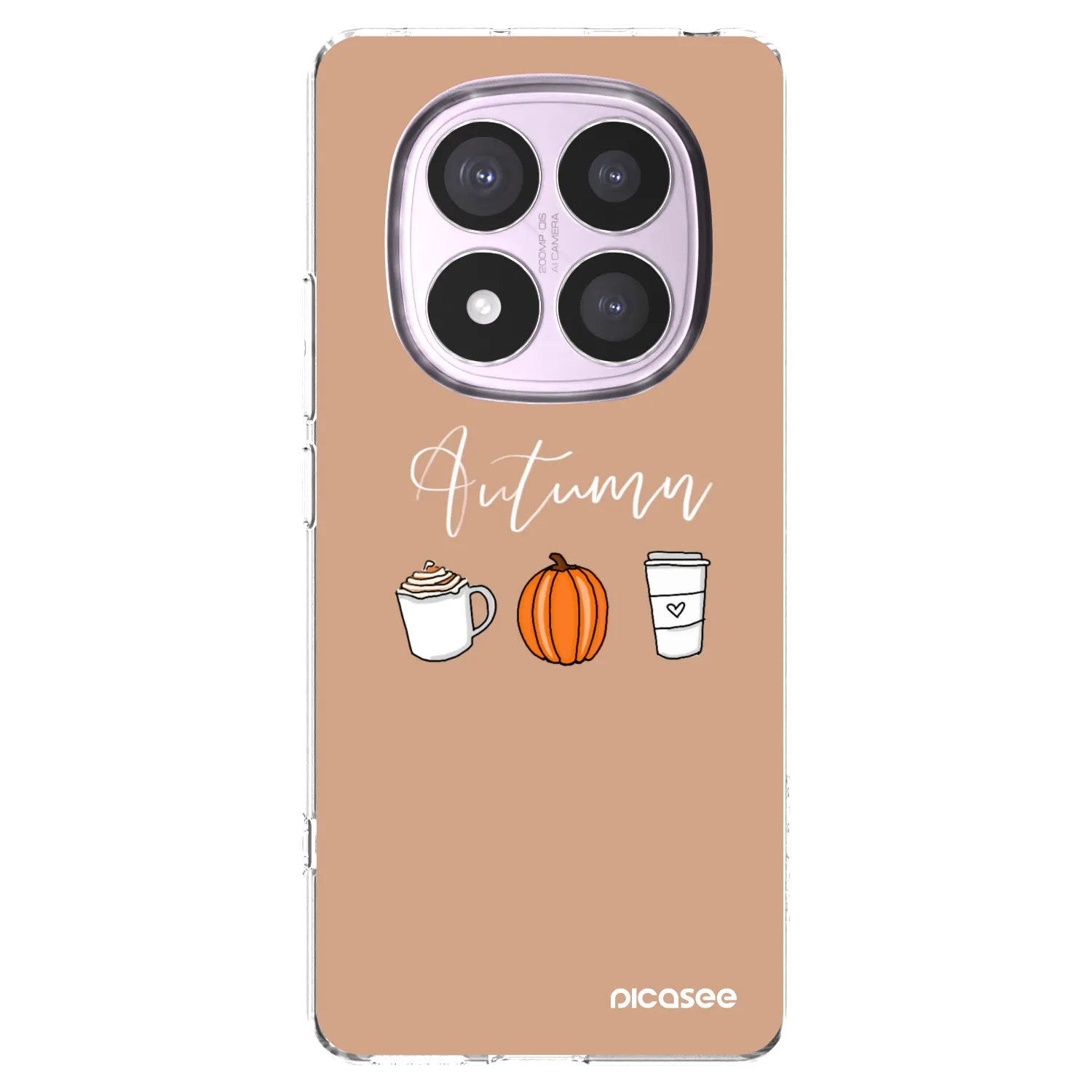 Picasee silikonowe przeźroczyste etui na Xiaomi Redmi Note 14 Pro 5G - Autumn