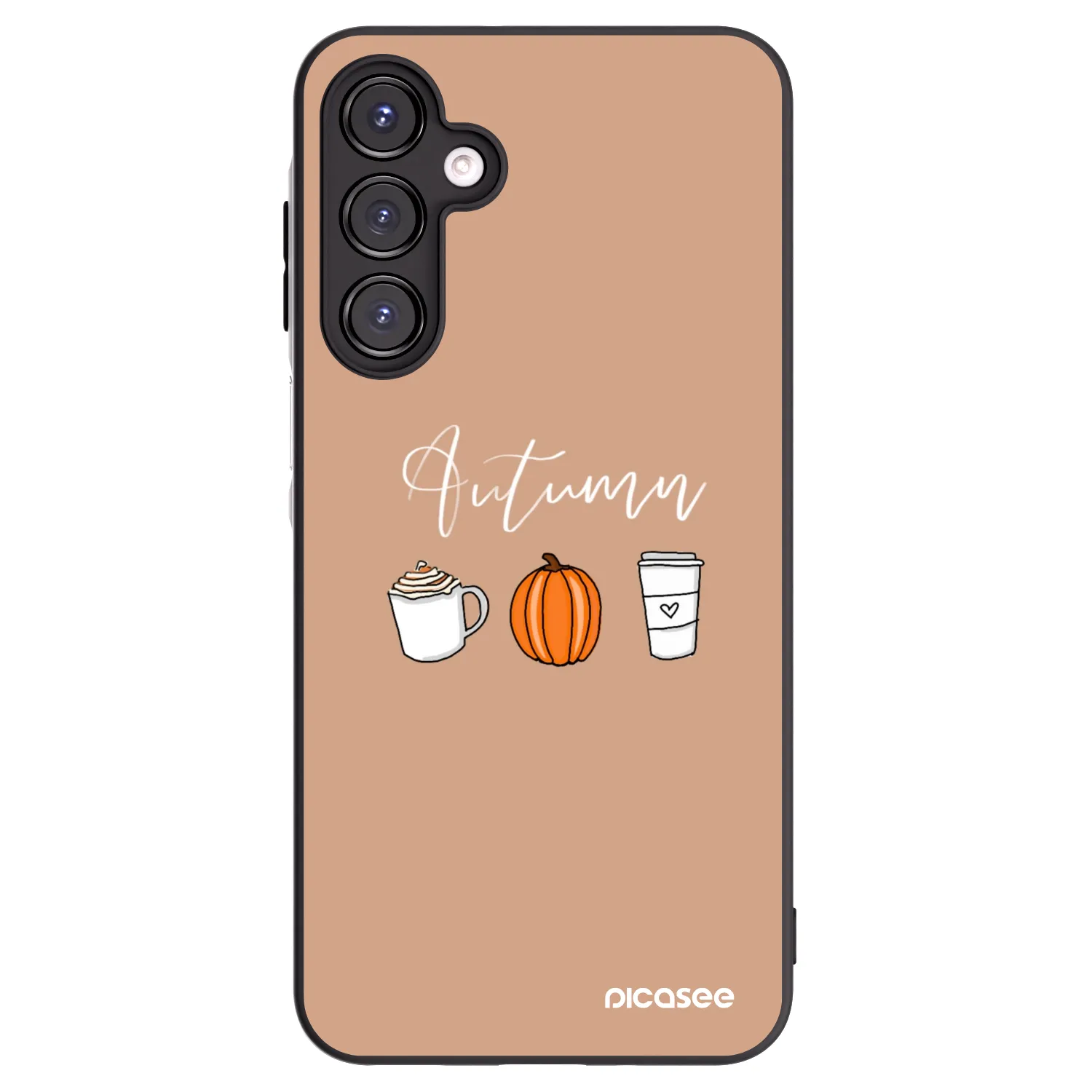 Picasee silikonowe czarne etui na Samsung Galaxy A16 5G - Autumn