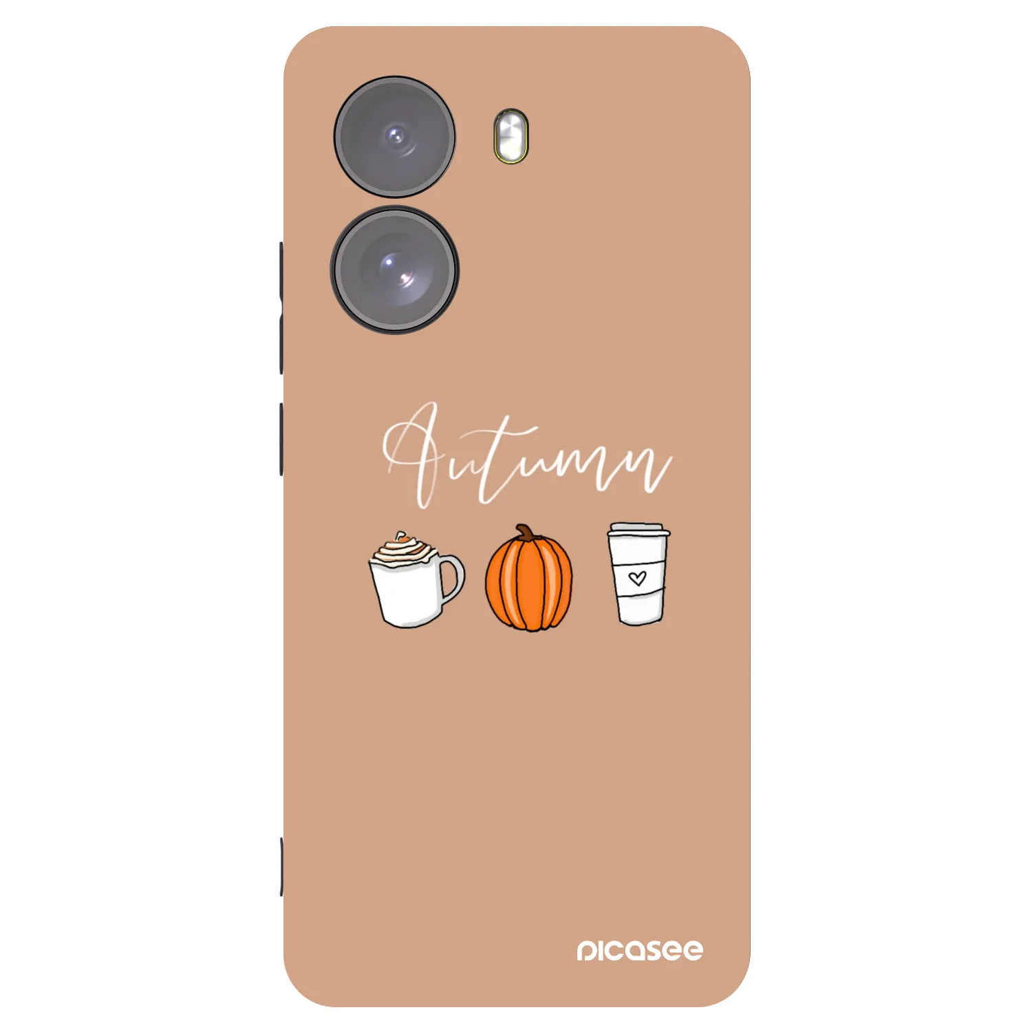 Picasee silikonowe czarne etui na Xiaomi Poco X7 - Autumn