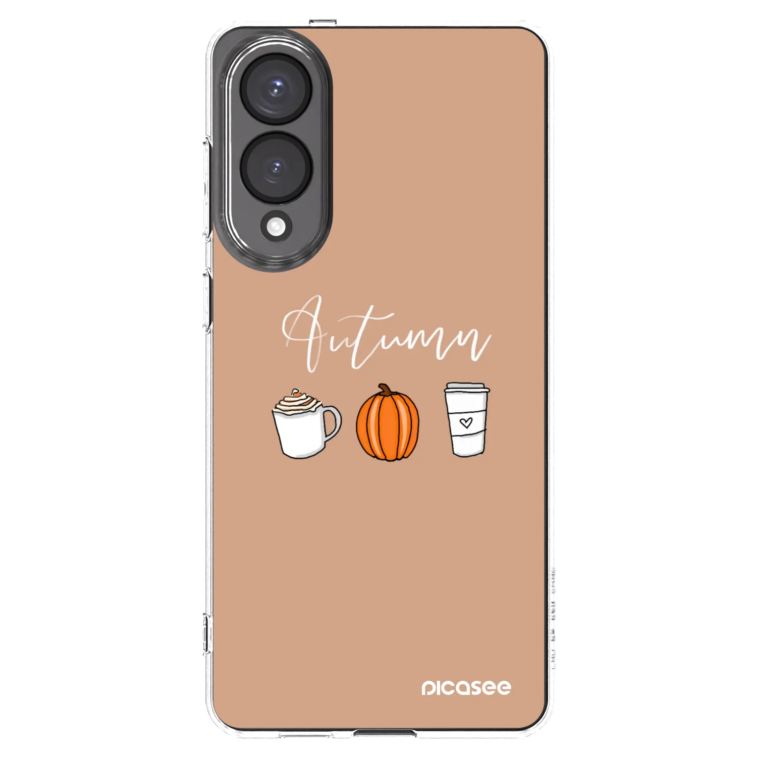 Picasee silikonowe przeźroczyste etui na Samsung Galaxy S25 Edge 5G - Autumn