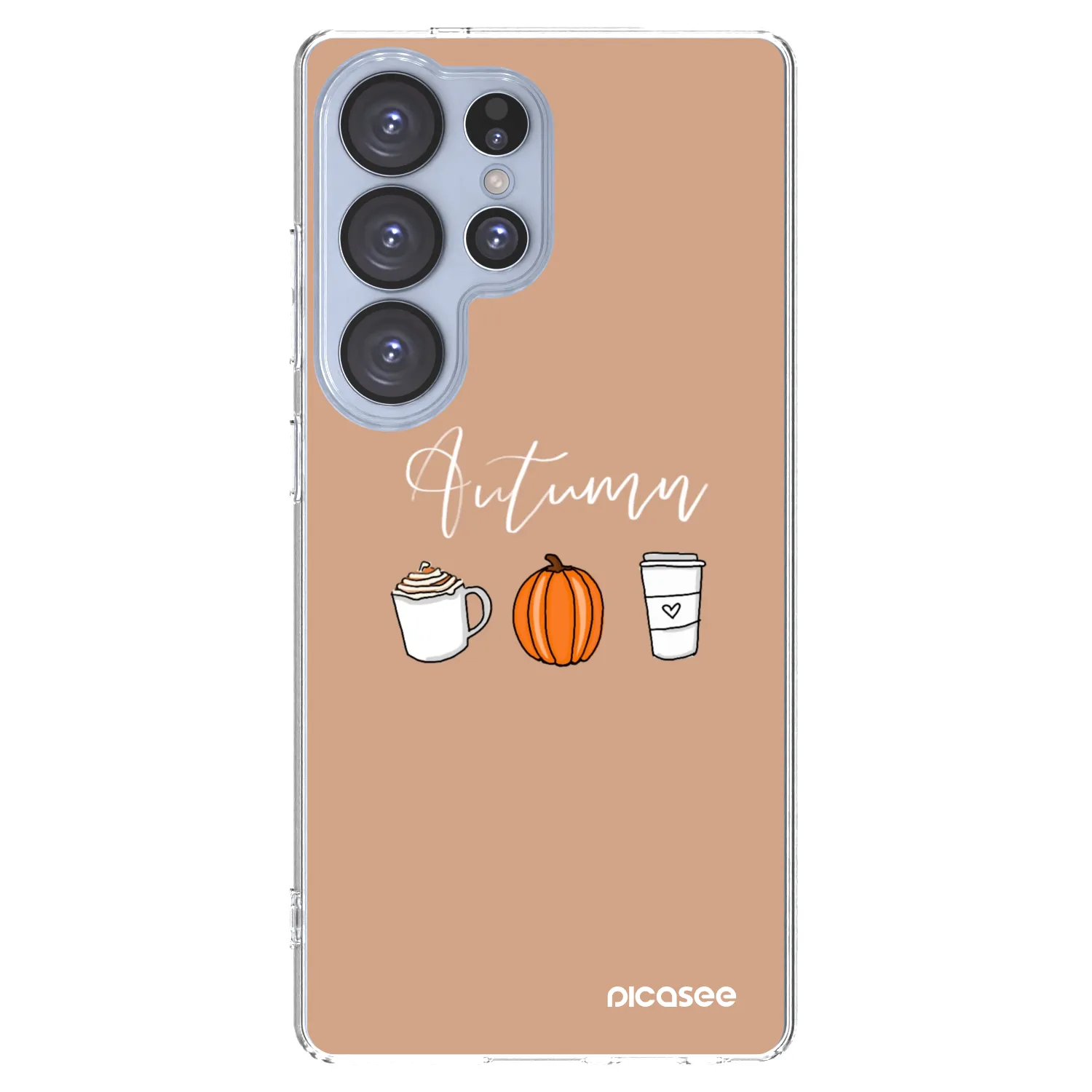 Picasee silikonowe przeźroczyste etui na Samsung Galaxy S25 Ultra 5G - Autumn