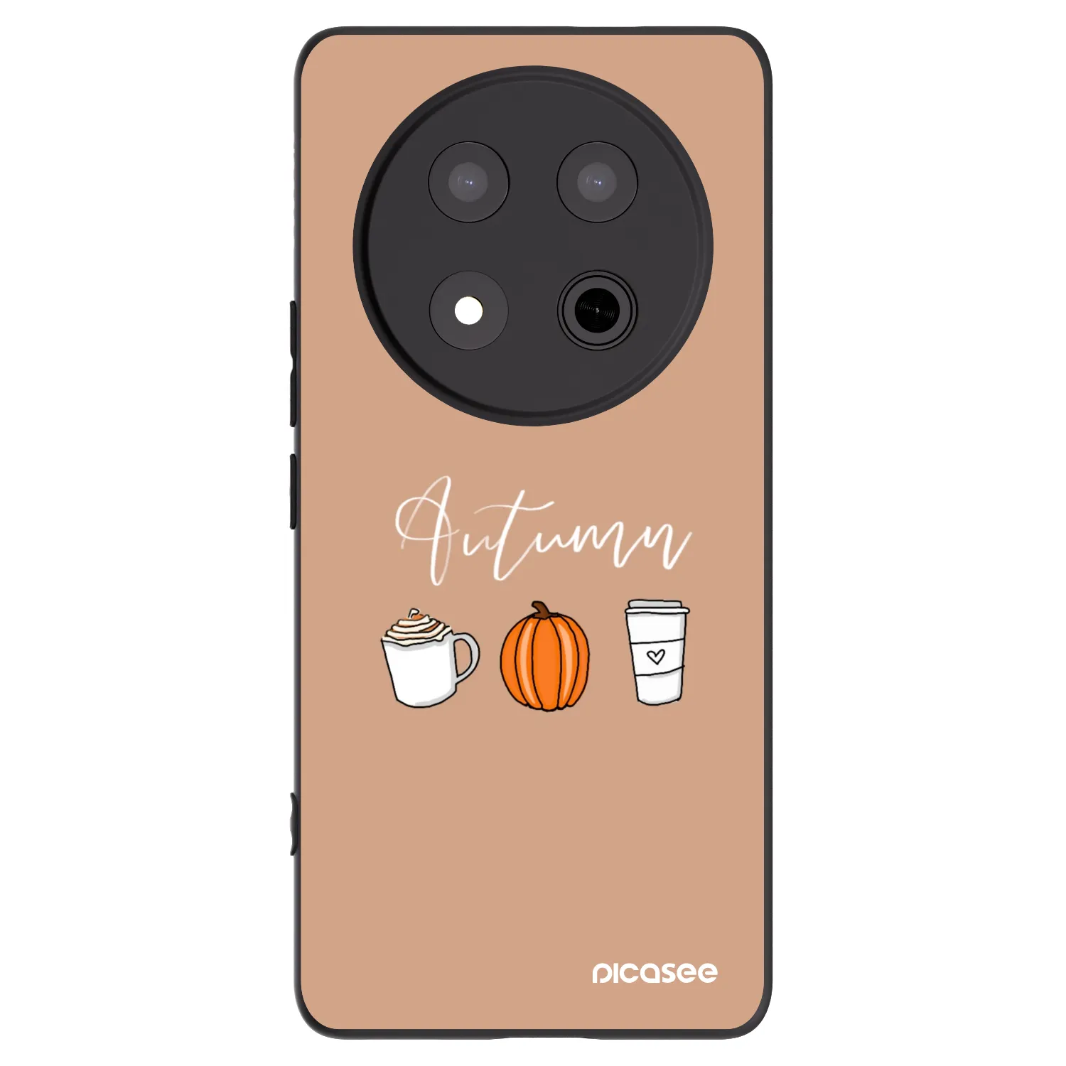 Picasee silikonowe czarne etui na Honor Magic7 Lite 5G - Autumn
