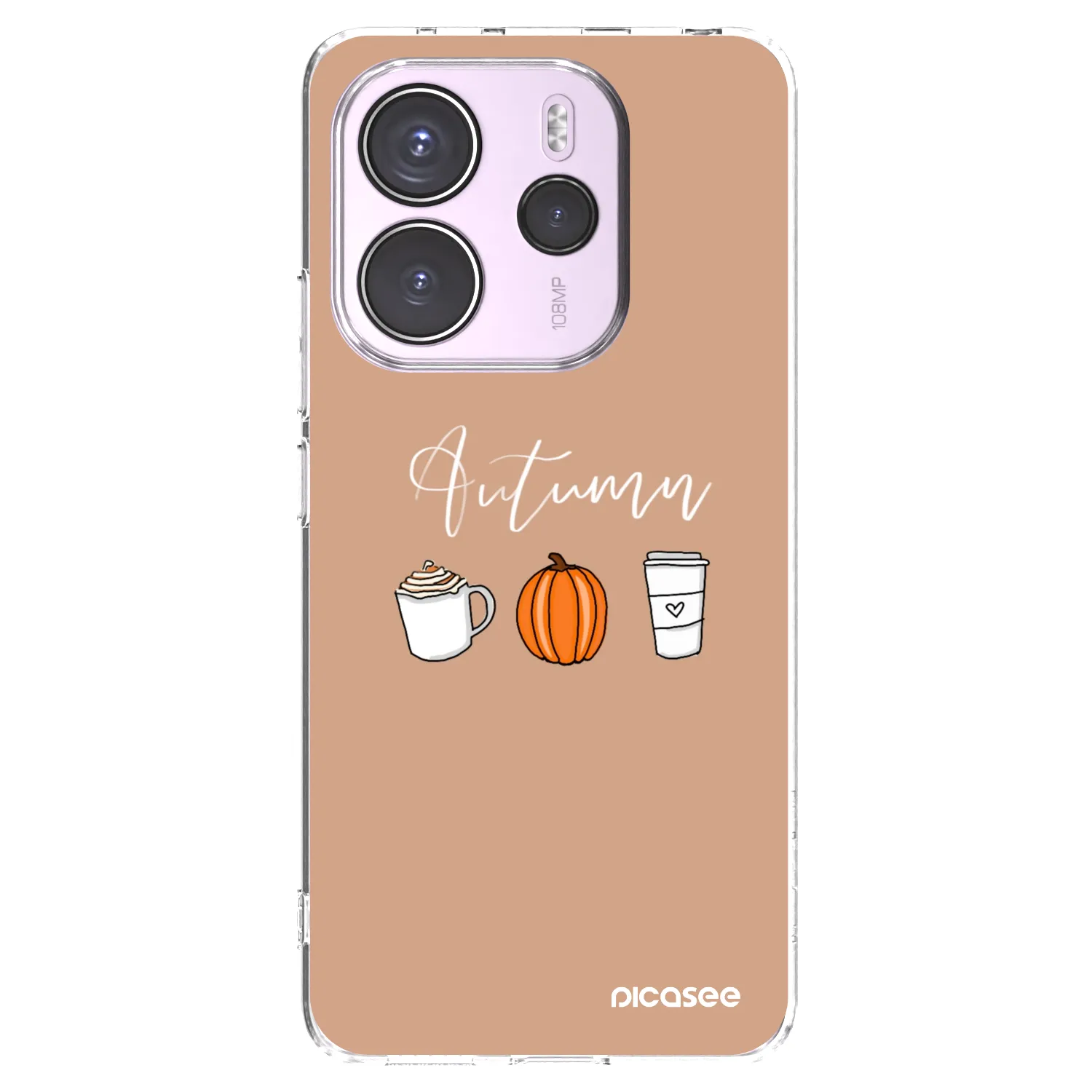 Picasee silikonowe przeźroczyste etui na Xiaomi Redmi Note 14 4G - Autumn