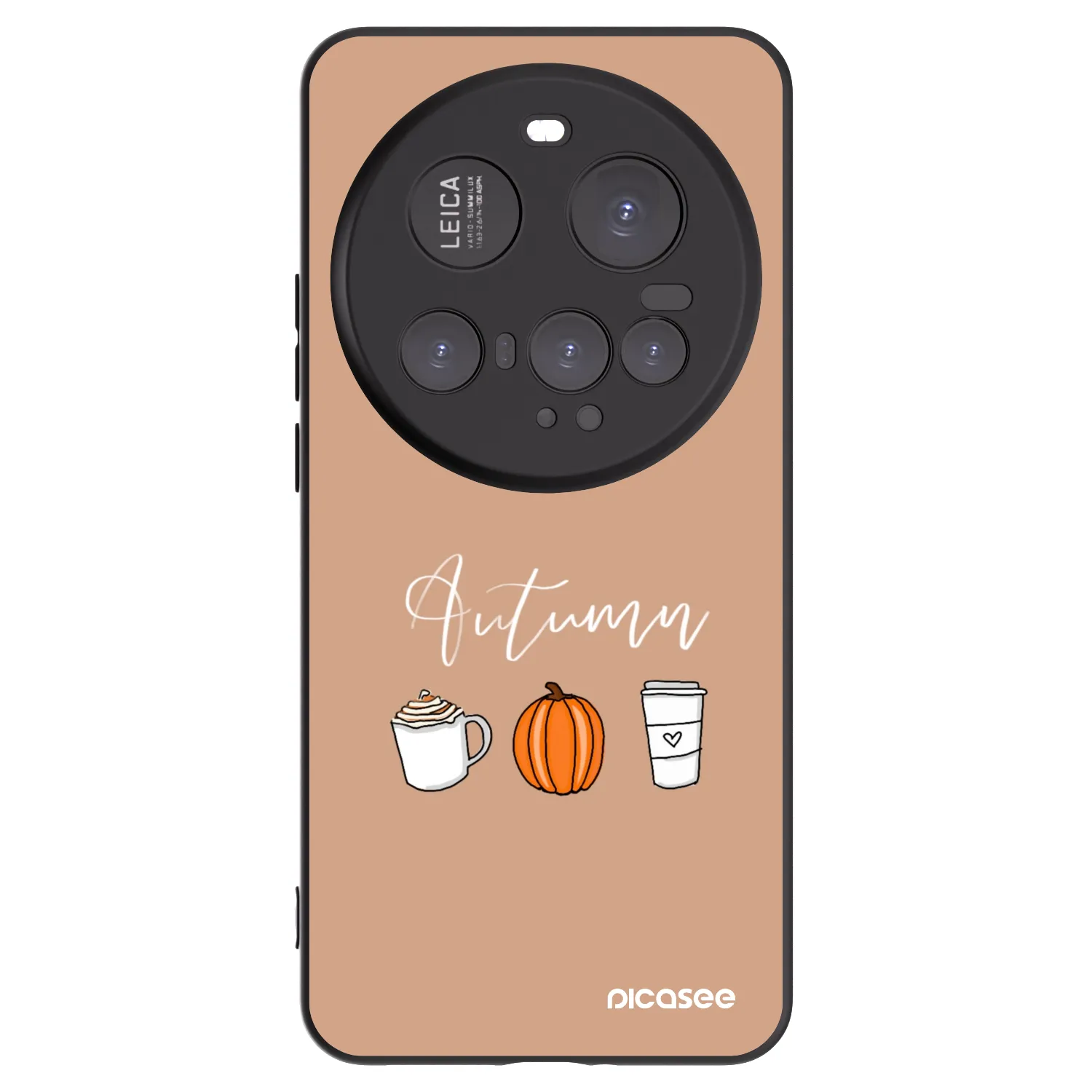 Picasee silikonowe czarne etui na Xiaomi 15 Ultra - Autumn