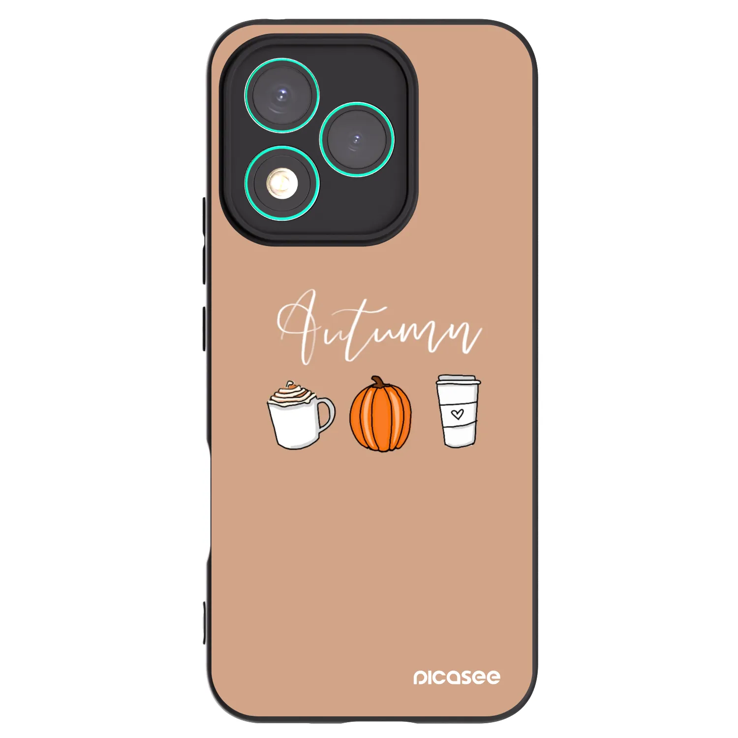 Picasee silikonowe czarne etui na Honor 400 Lite 5G - Autumn