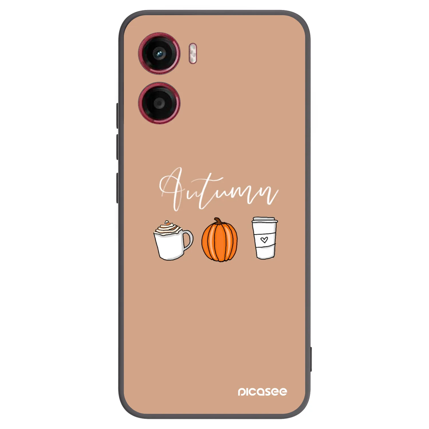 Picasee silikonowe czarne etui na Motorola Moto G05 - Autumn