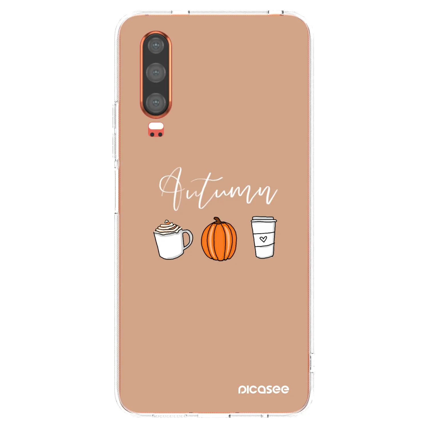 Picasee silikonowe przeźroczyste etui na Huawei P30 - Autumn