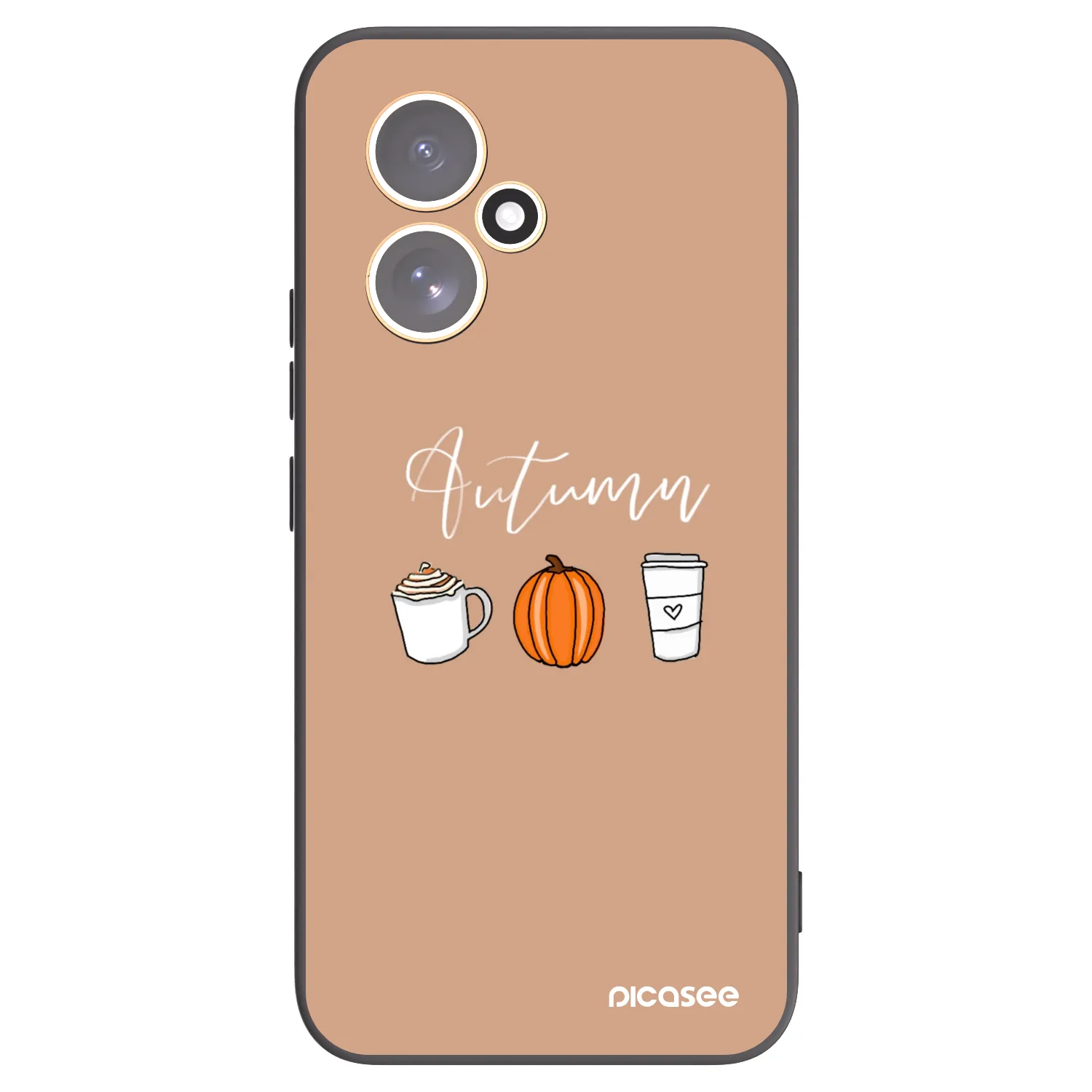 Picasee silikonowe czarne etui na Honor 400 5G - Autumn